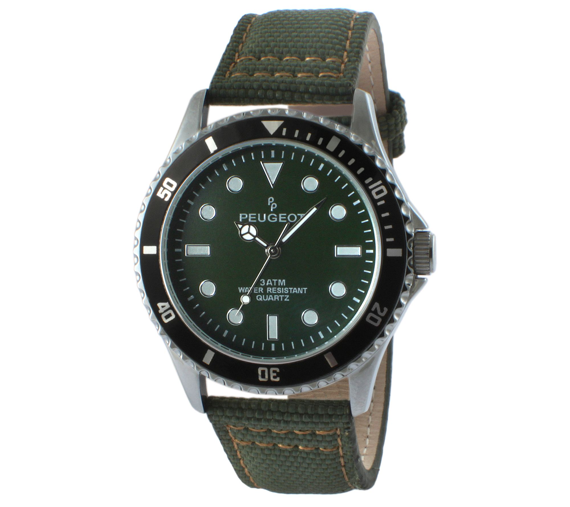Peugeot Men's Sport Watch with Canvas Band