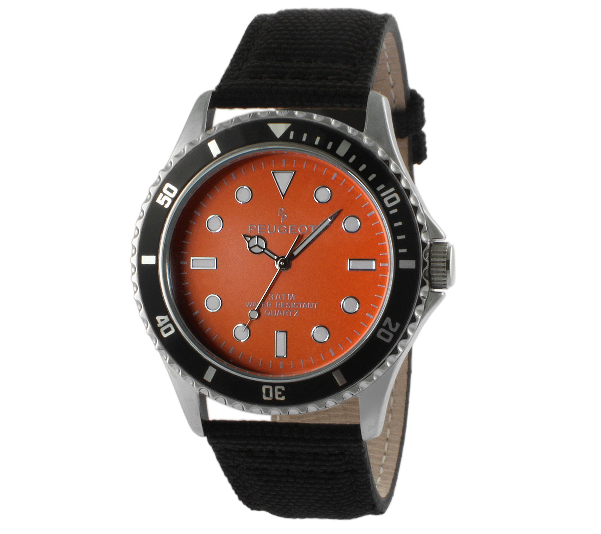Peugeot Men's Sport Watch with Canvas Band
