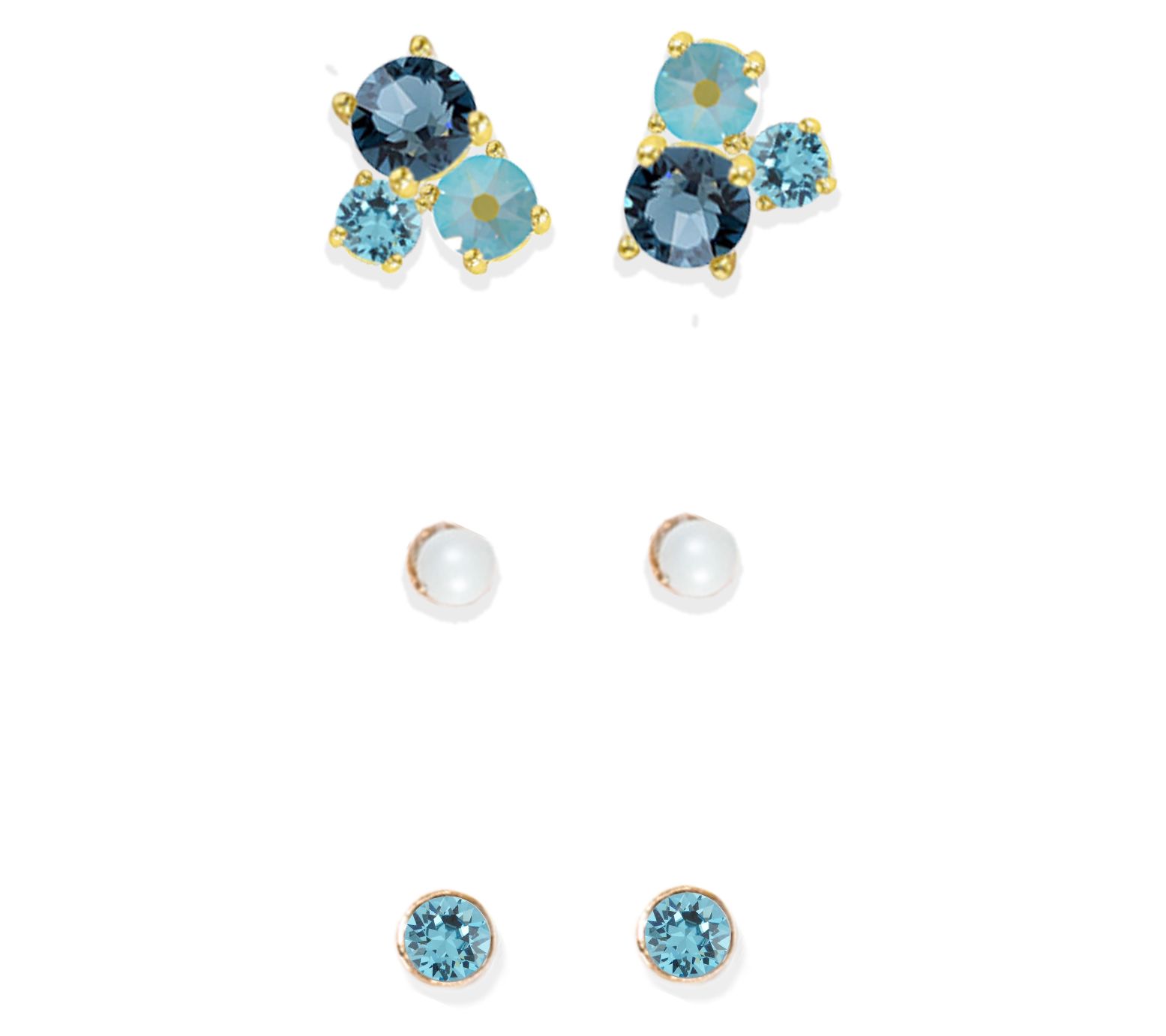 Violet & Brooks Cleo Stud Earrings Set