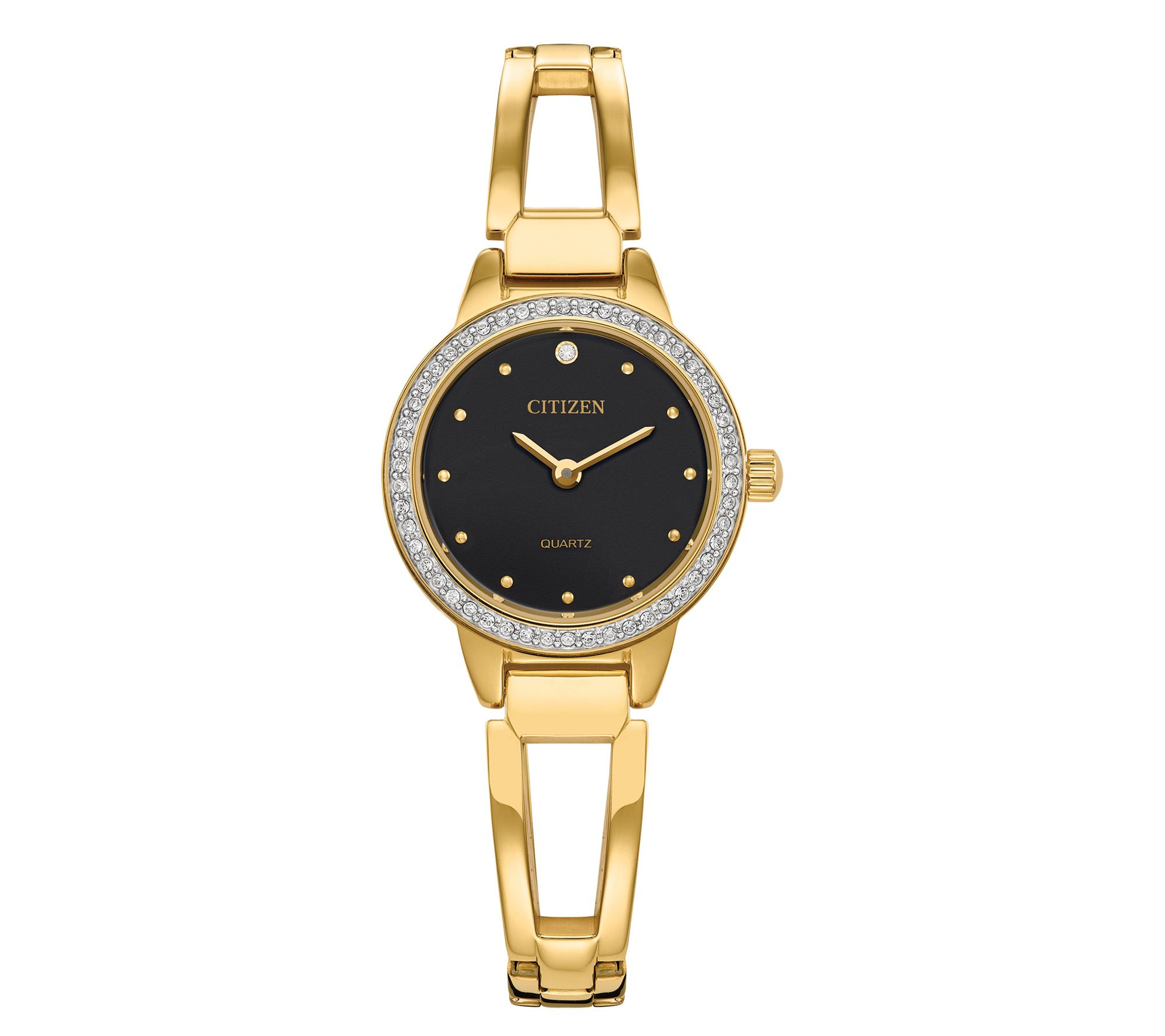Citizen Women's Goldtone Stainless Crystal Bangle Watch