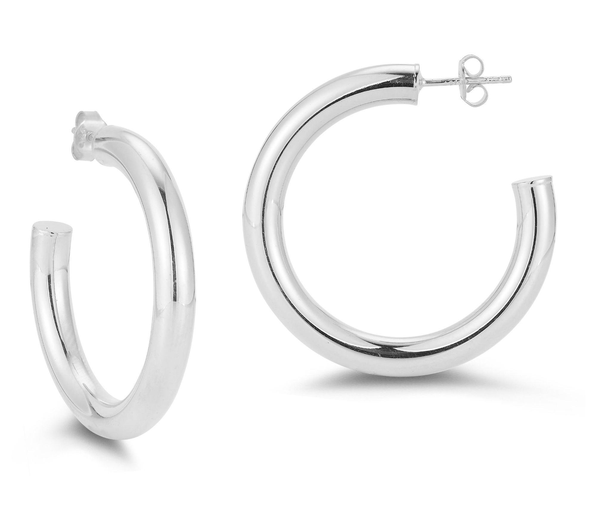 Sterlina Silver Bold Hoop Earrings, Sterling