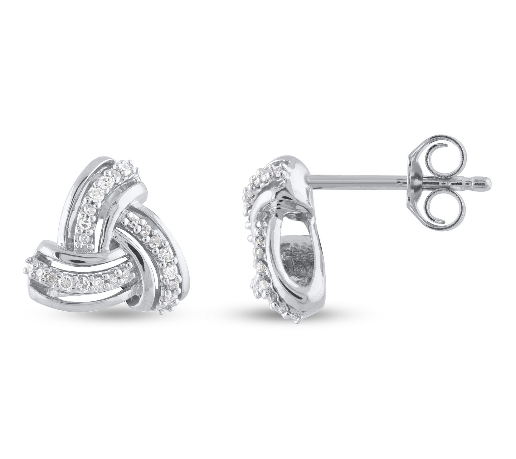 Accents by Affinity Diamond Stud Earrings, 14KWhite Gold
