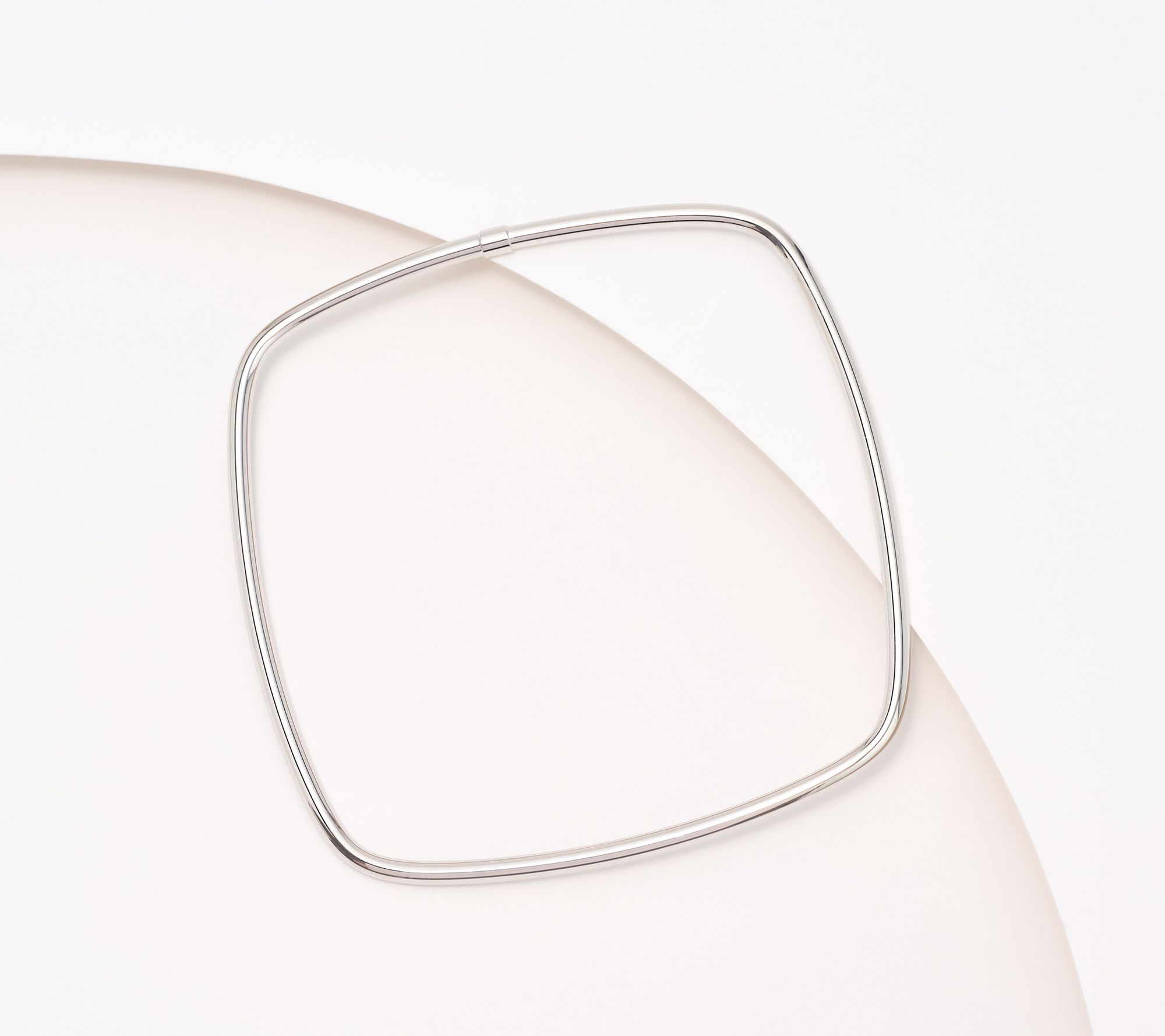 "As Is" David Markstein 14K Gold Cushion Shaped Slip-On Bangle