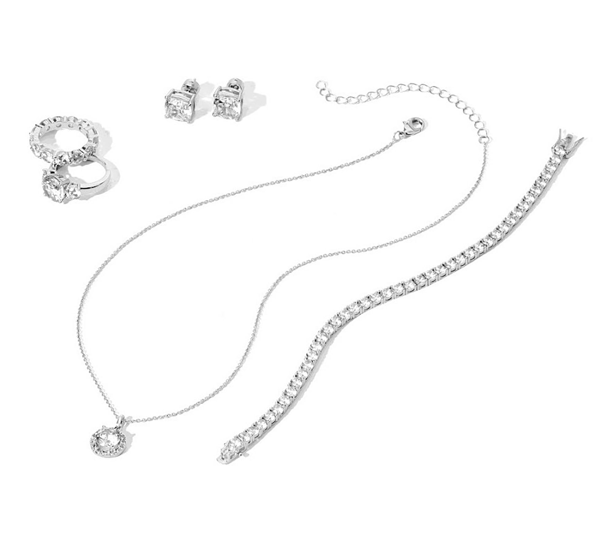 Diamonique x Zaxie 29.80 cttw Jet SetTravel Set