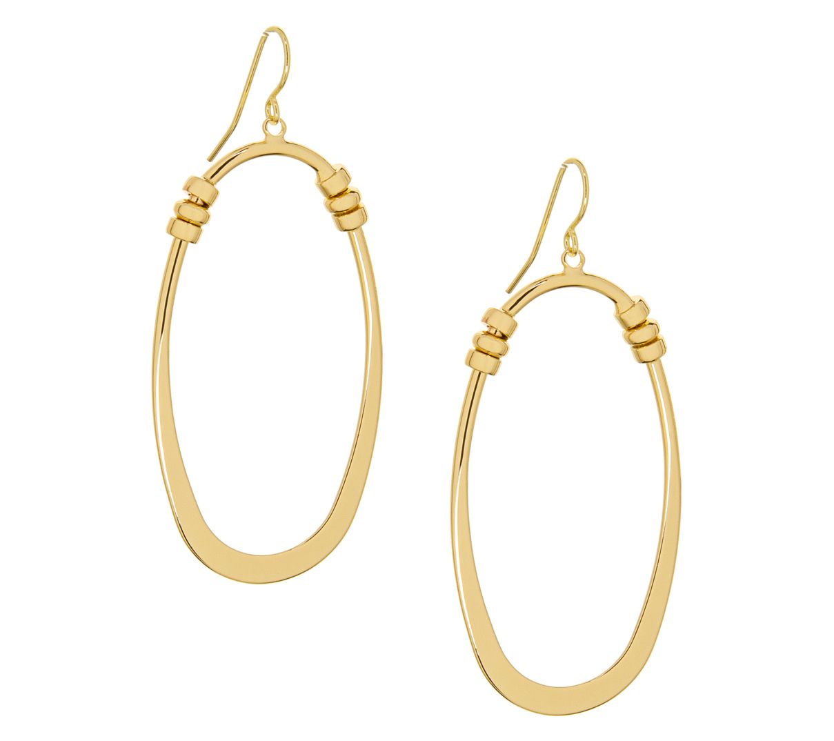 Marlyn Schiff Open Oval Drop Earrings