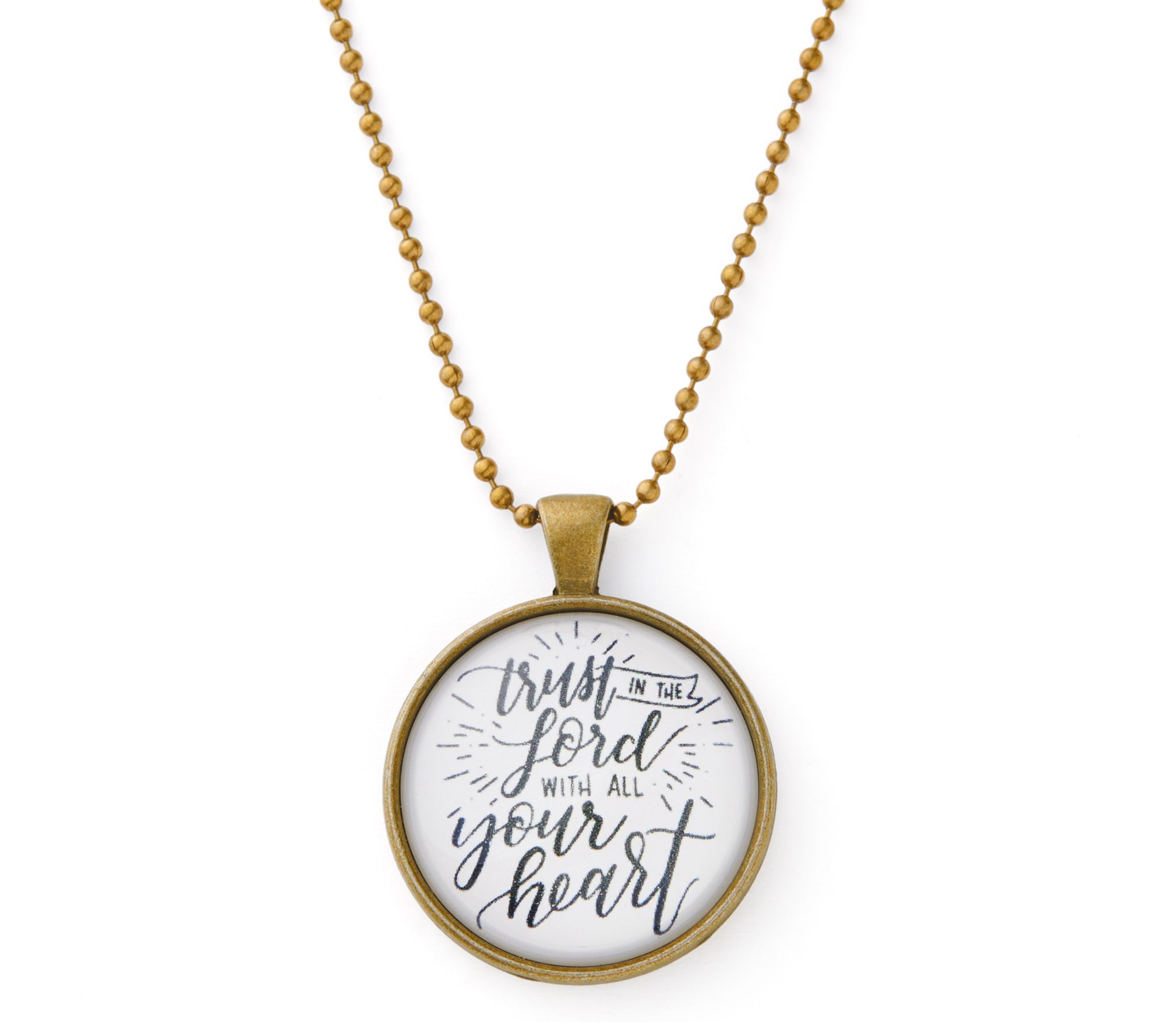 The Vintage Sparrow Trust in the Lord Pendant w/ Chain