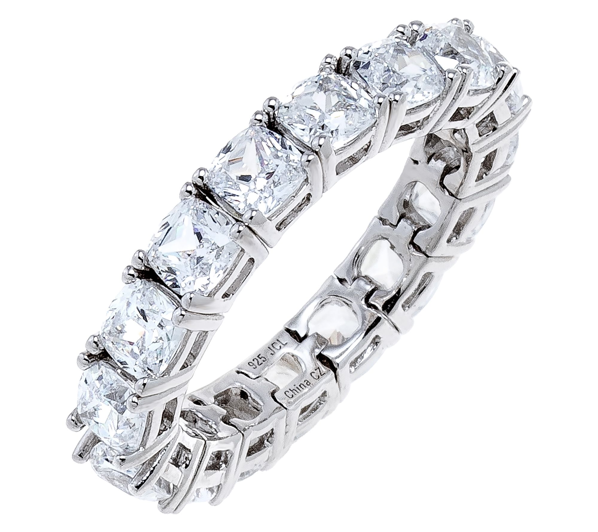 Diamonique x Jennifer Miller Round Flexible Ring, Sterling