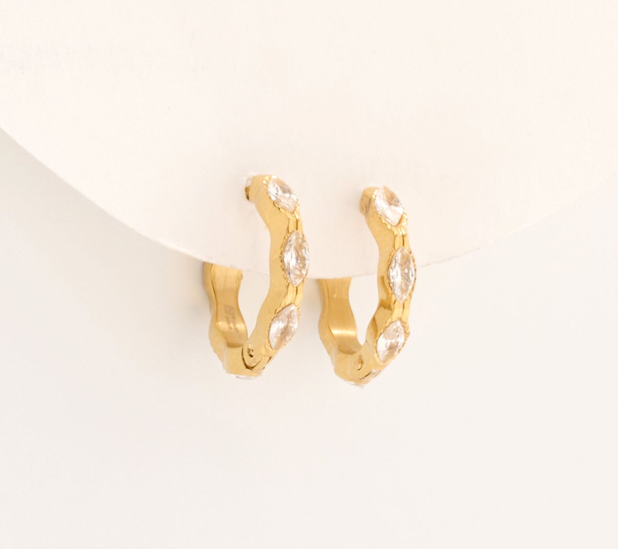 Steel by Diamonique Hoop Earring