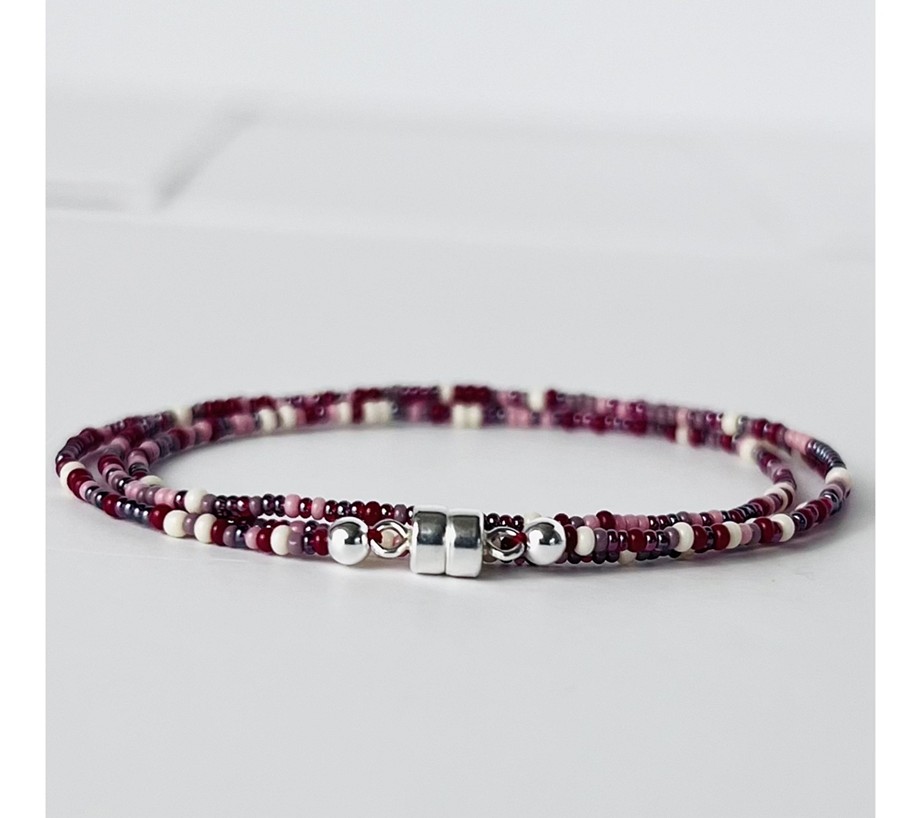MaeMarie Wraps Berry Wrap Bracelet, Sterling Silver