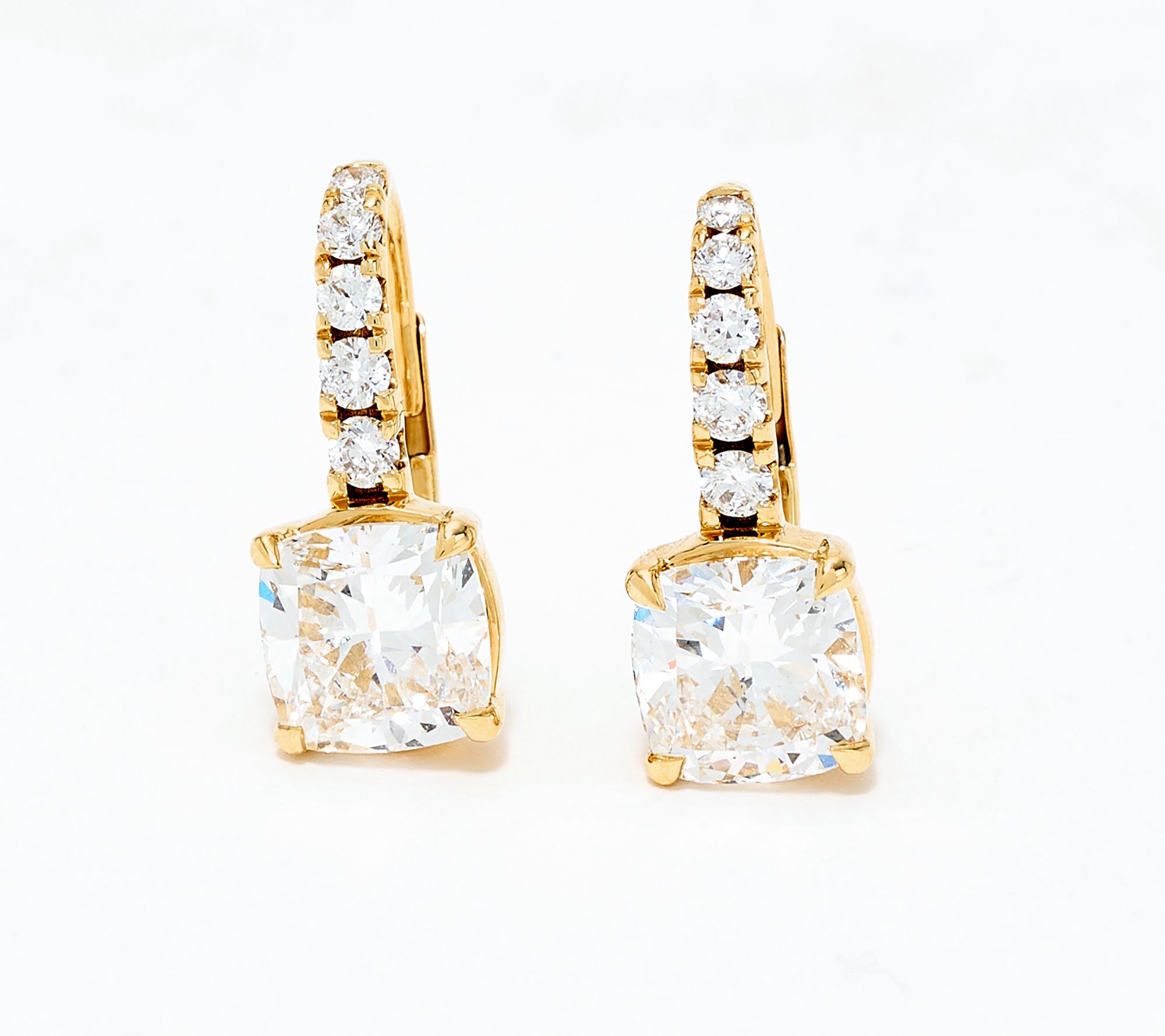 Fire Light Lab Grown Diamonds 3.5 cttw Cushion-Cut Earring, 14k
