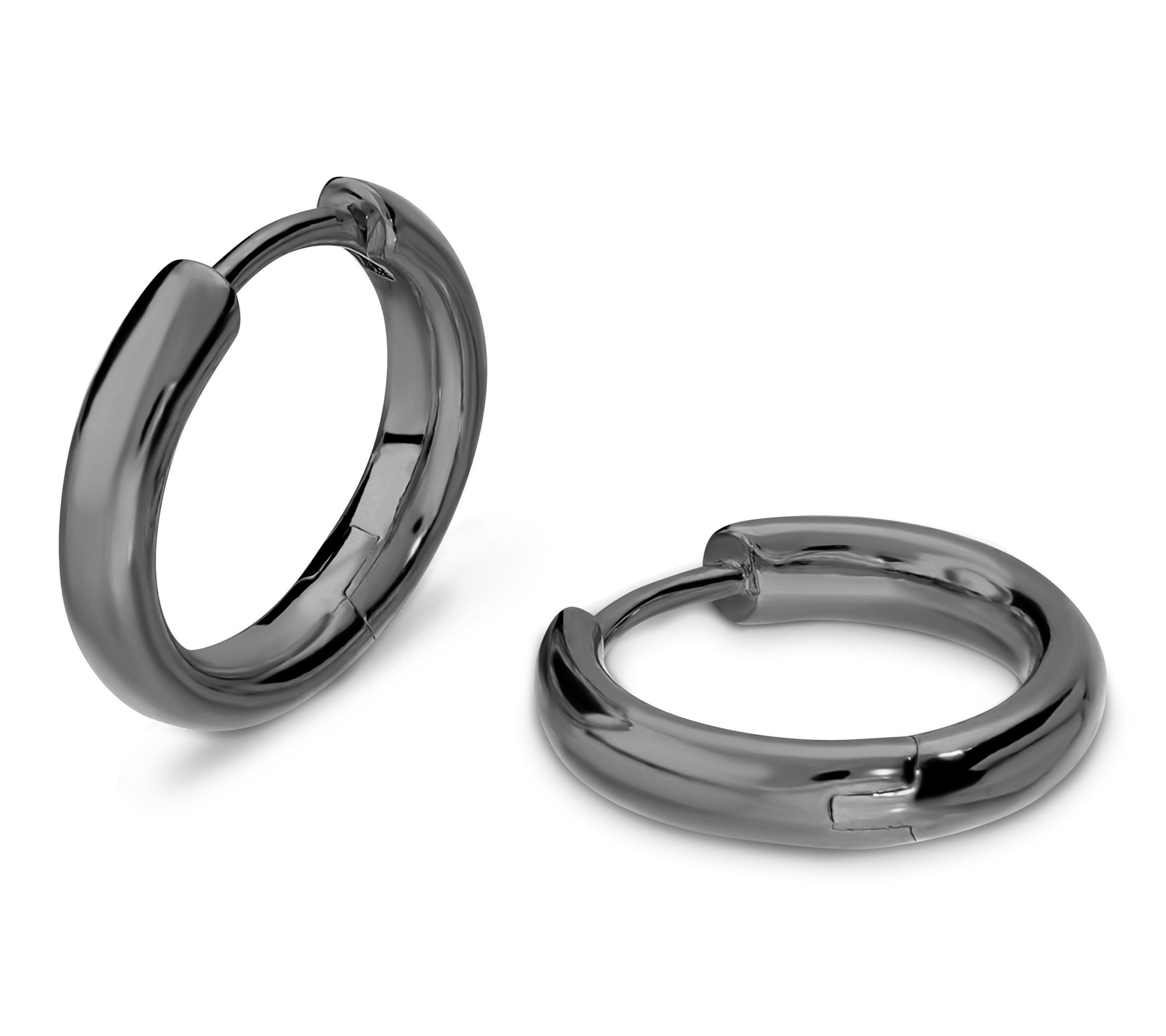 David Markstein Bronze 1/2" Polished Round HoopEarrings