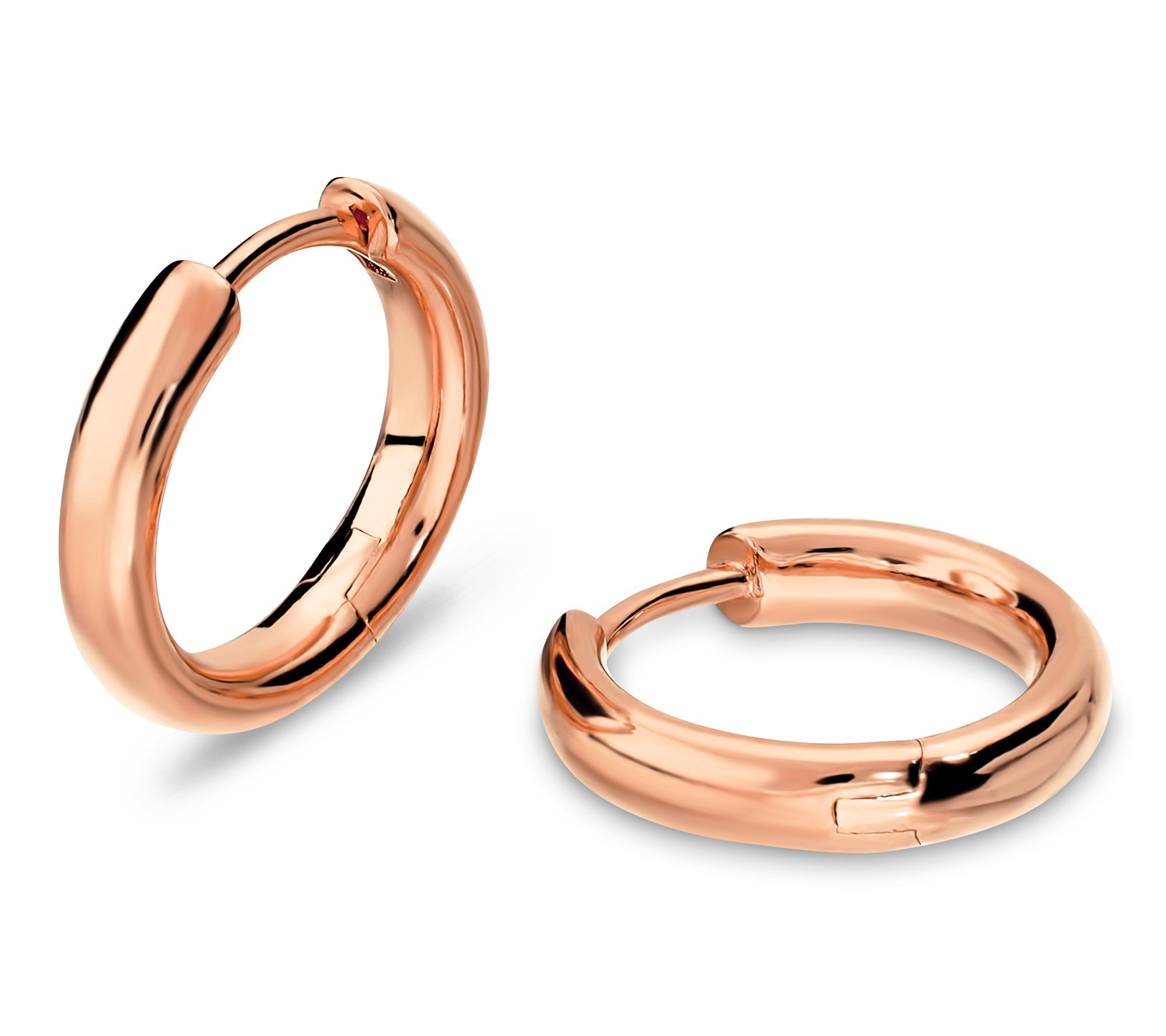 David Markstein Bronze 1/2" Polished Round HoopEarrings
