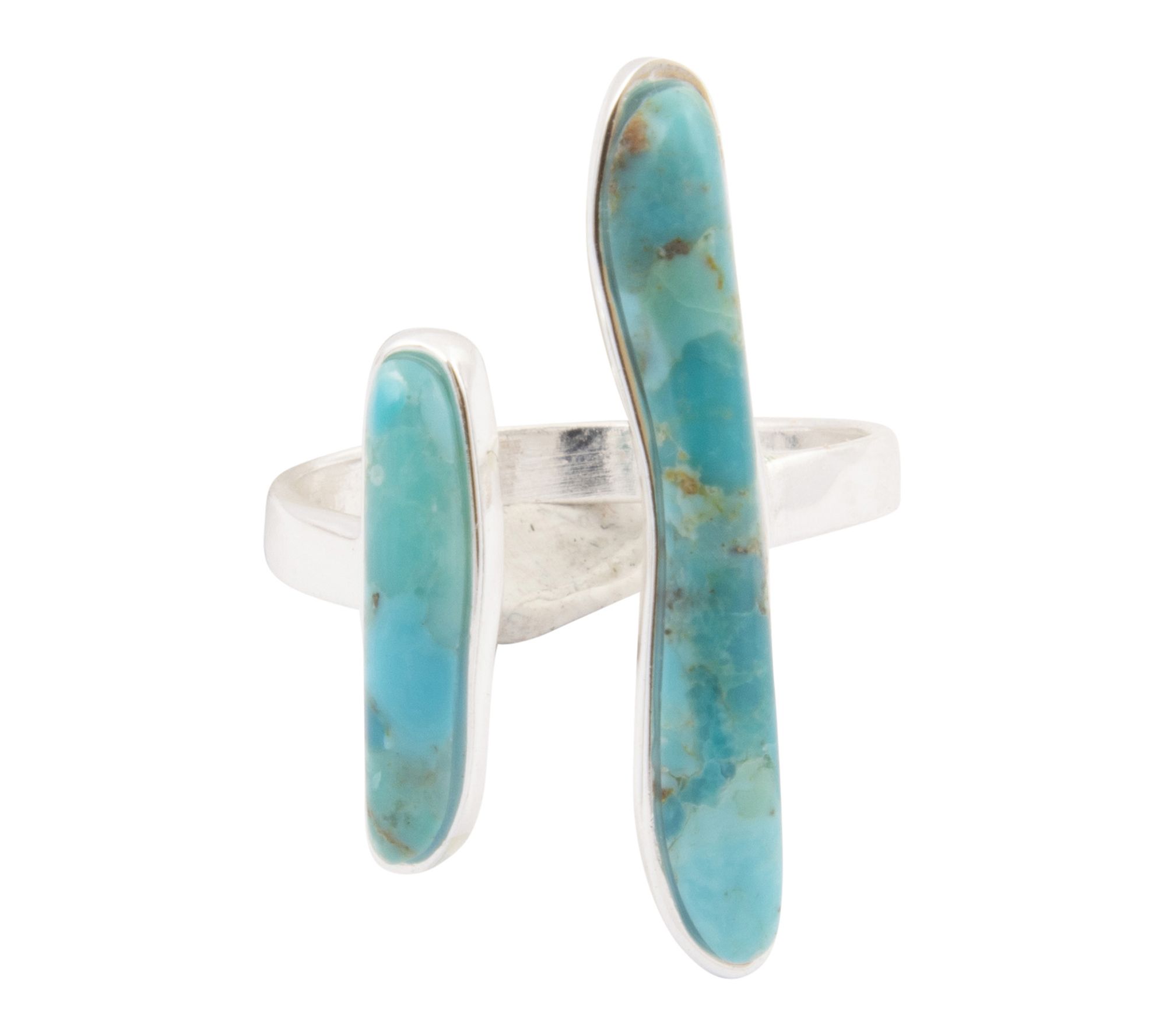 Barse Artisan Crafted Turquoise Statement CuffRing