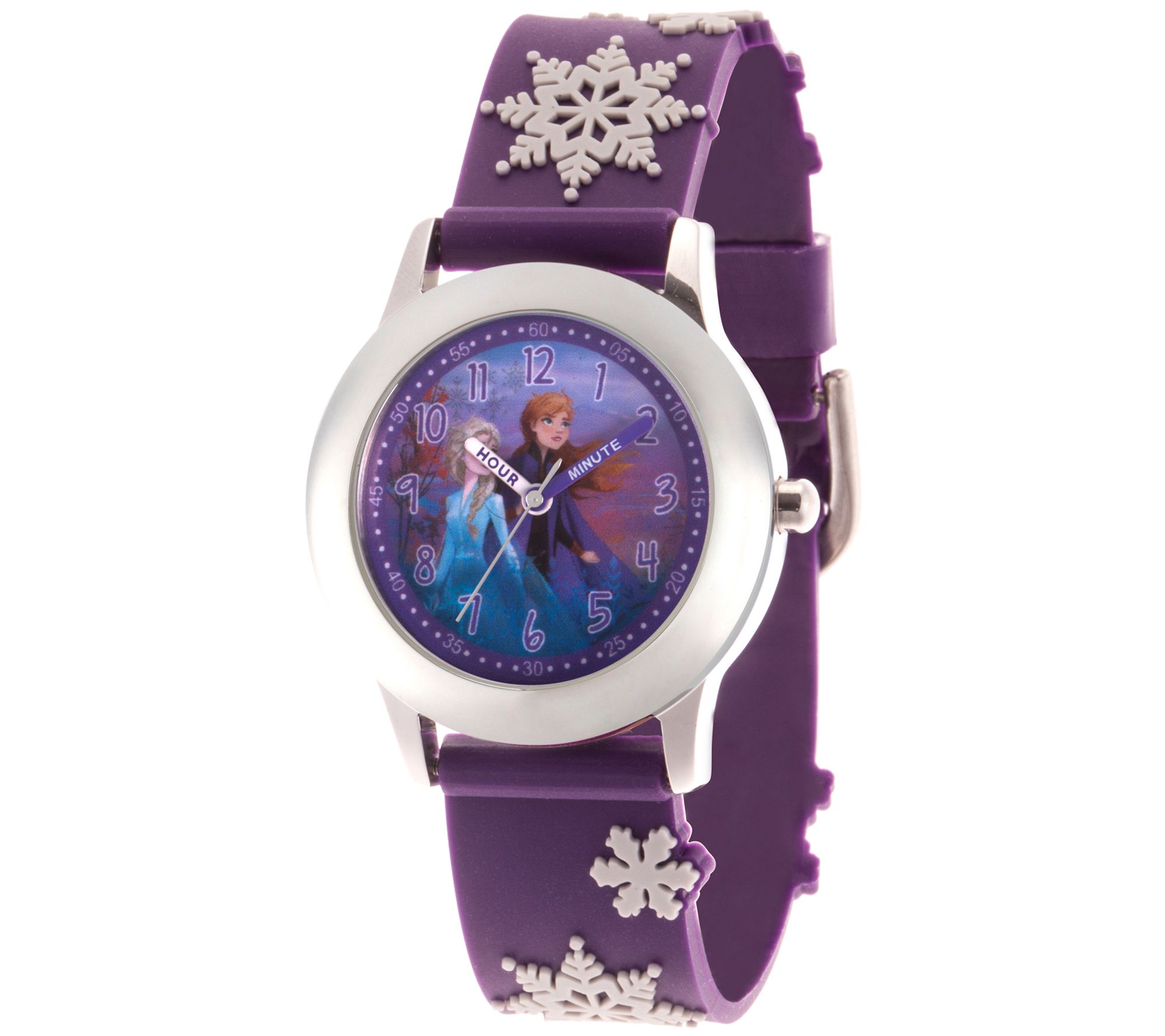 Disney Frozen 2 Girls' Elsa & Anna Stainless Steel Watch 