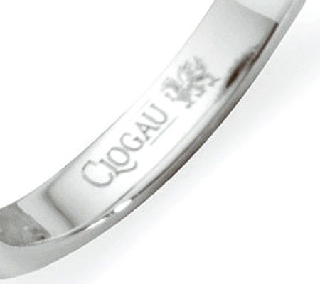 3.2 ct Sapphire Engagement Ring with 1/5 ct tw Diamonds by Clogau Gold ...
