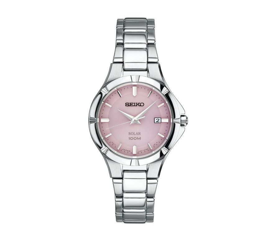 Seiko Women's Pink Dial Stainless Watch 