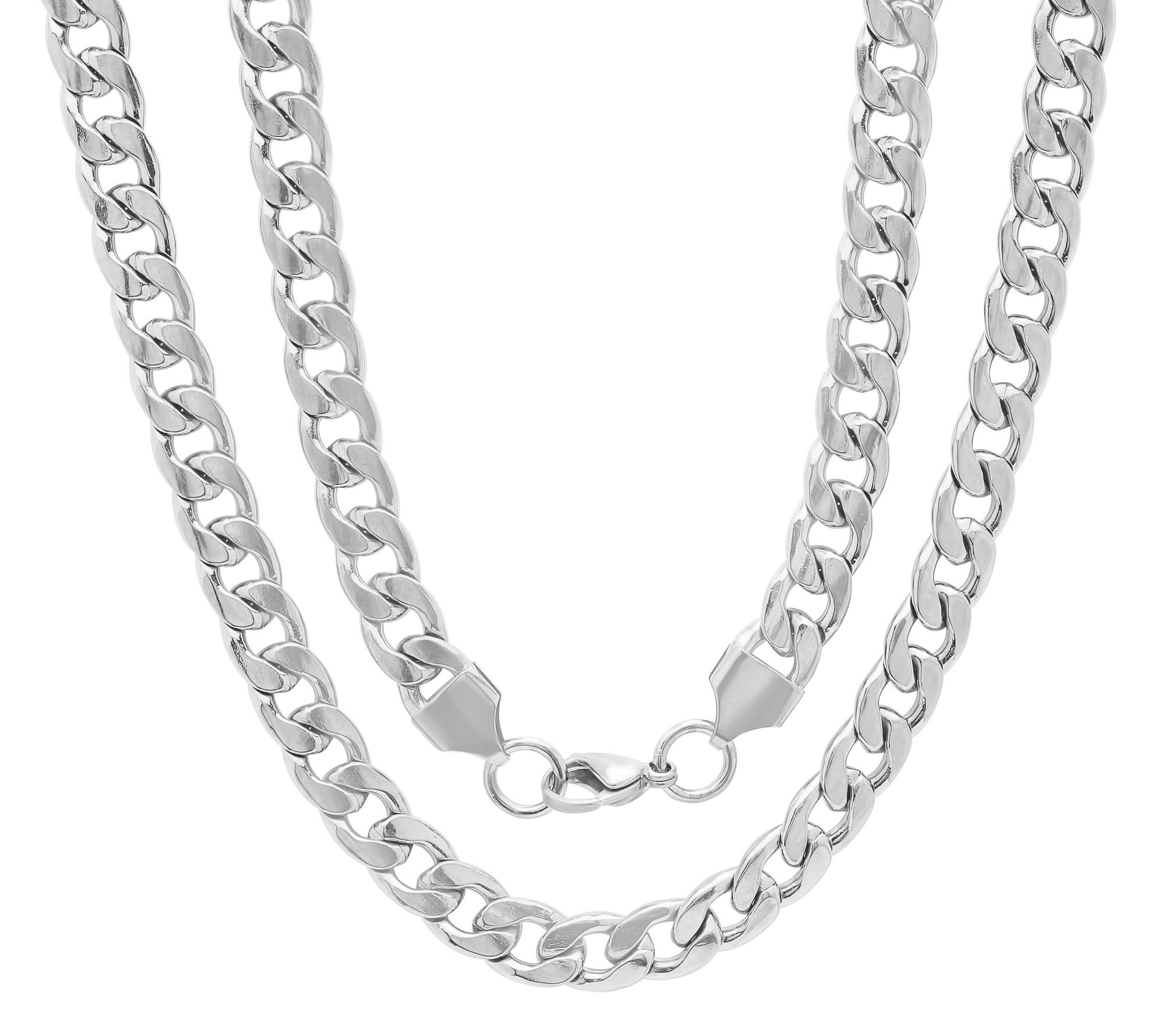 Steel by Design Men's Curb Link Necklace