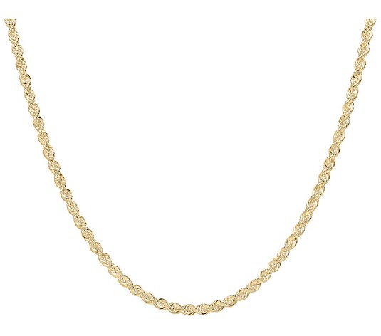 UltraFine Silver 16" Rope Chain Necklace, 9.3g