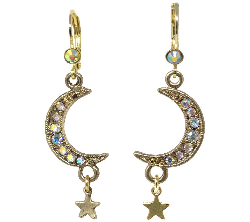 Kirks Folly Astral Moondance Leverback Earrings - QVC.com