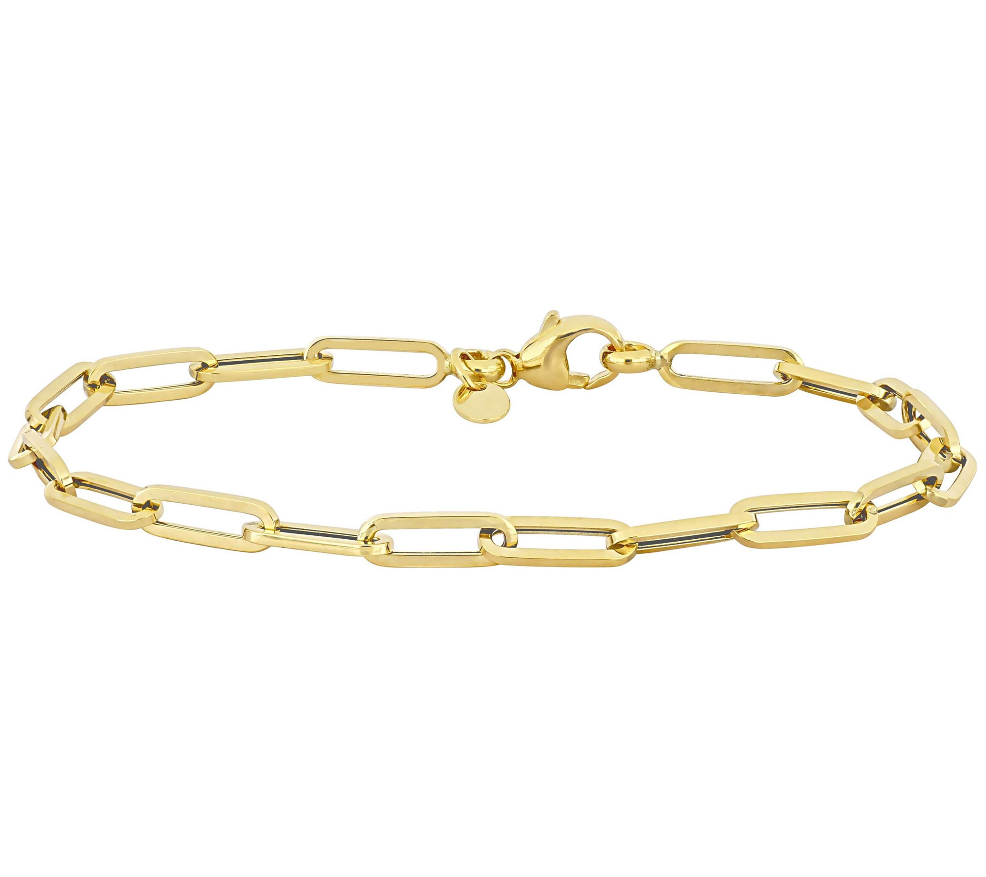 14K Gold 7-1/2" Oval Link Bracelet