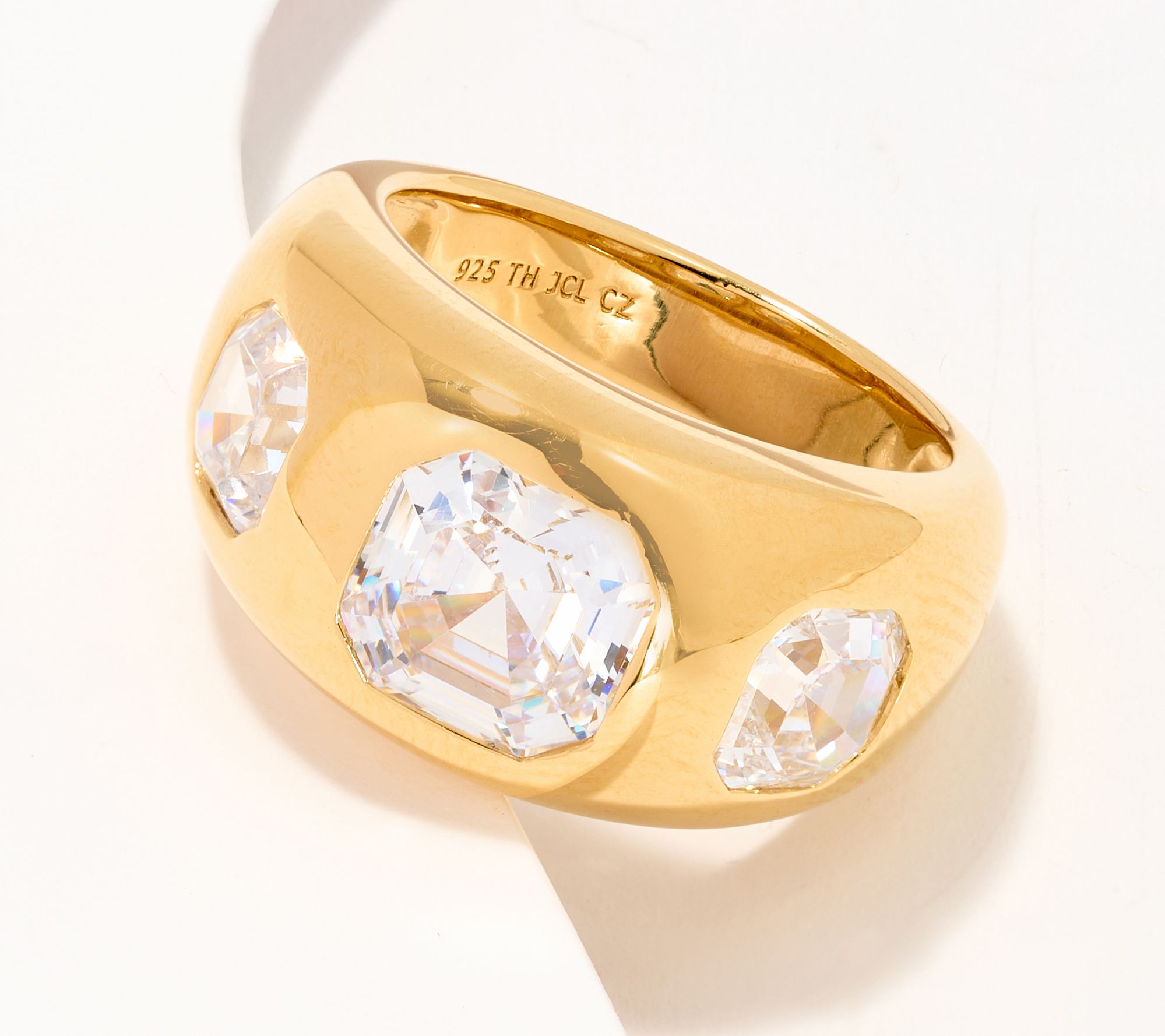 Diamonique x Jennifer Miller Signature Ring, Sterling Silver