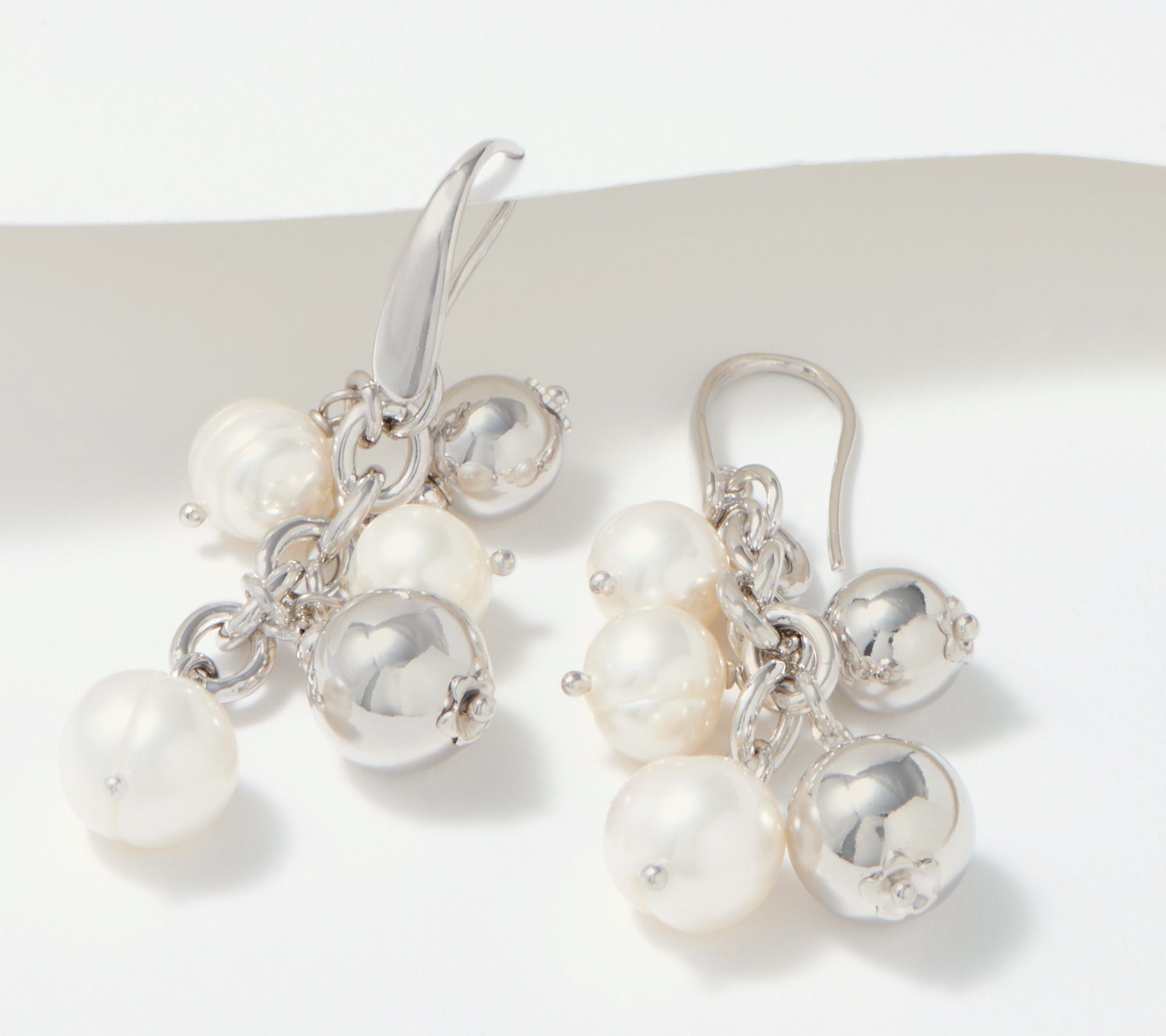 "As Is" Honora Cultured Freshwater Pearl Bronze Dangle Earrings