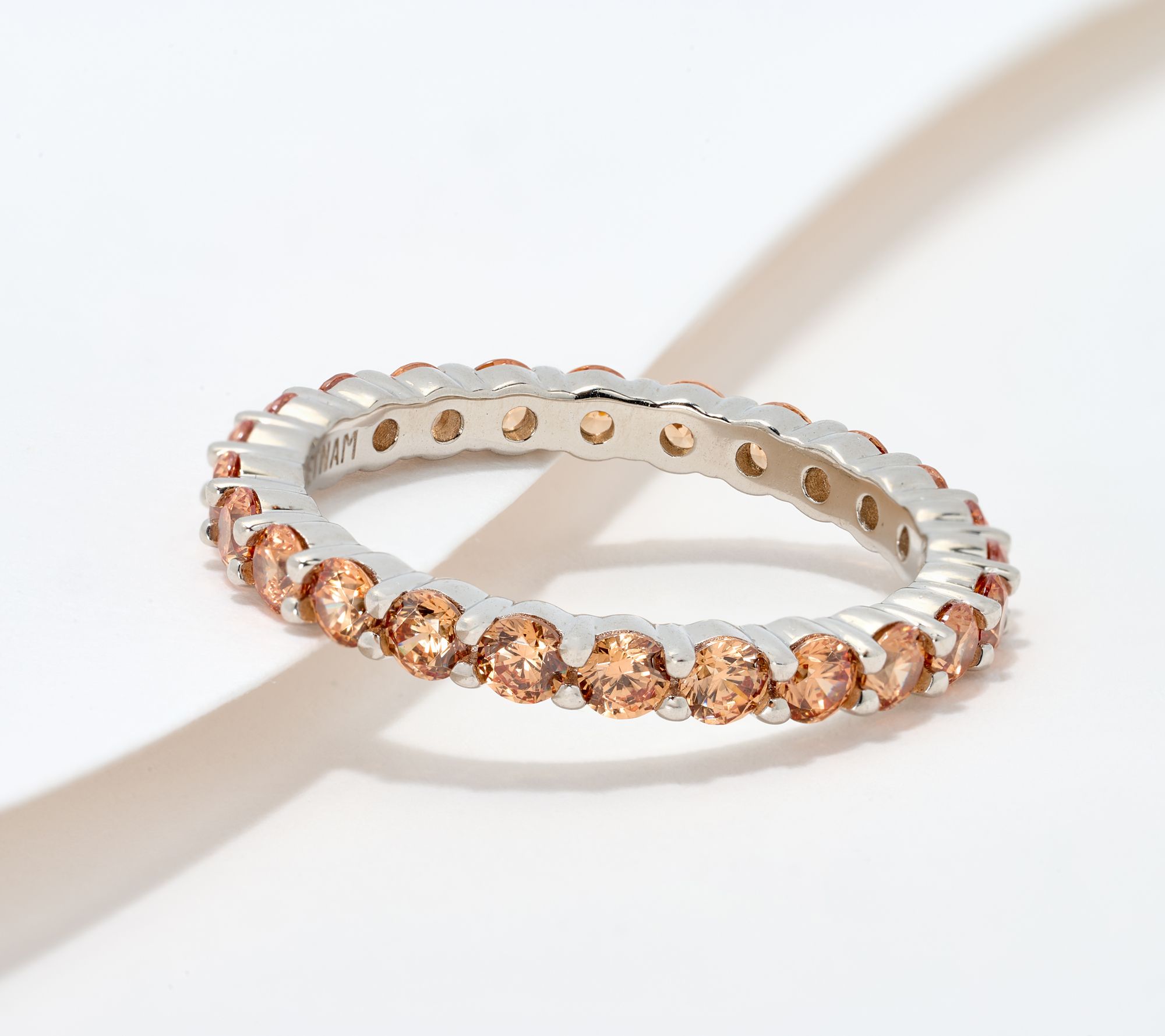 Diamonique Classics Full of Color Band Ring, Sterling Silver