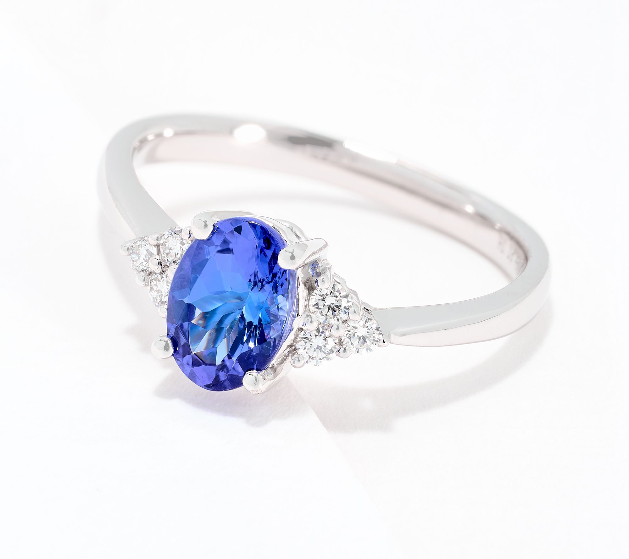 Pure Tanzanite by Jeff Moseley 1.00 cttw Oval Tanzanite Ring, Platinum