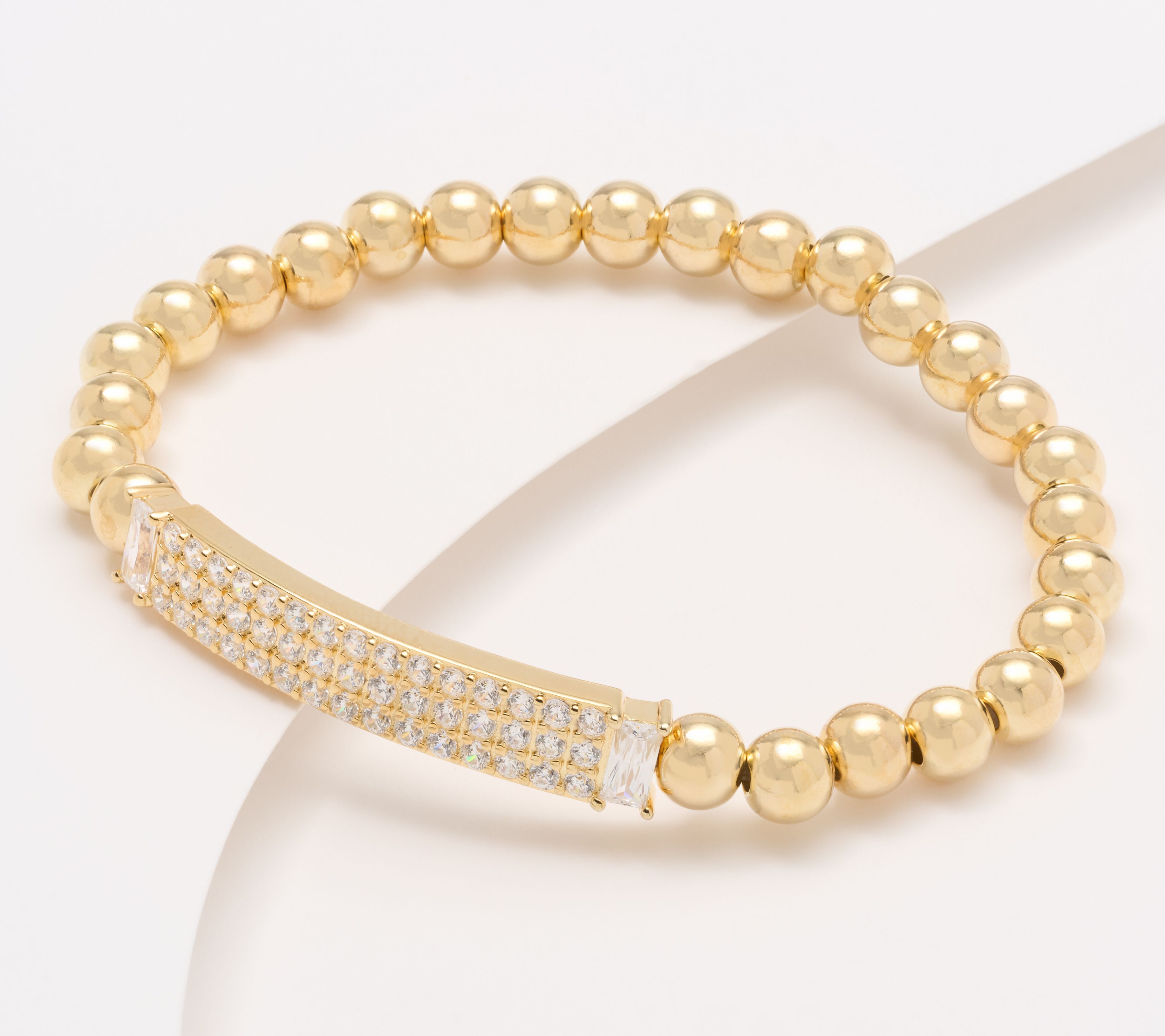  Diamonique x Kathy Levine Martinique Stretch Bracelet, Sterl - J456599