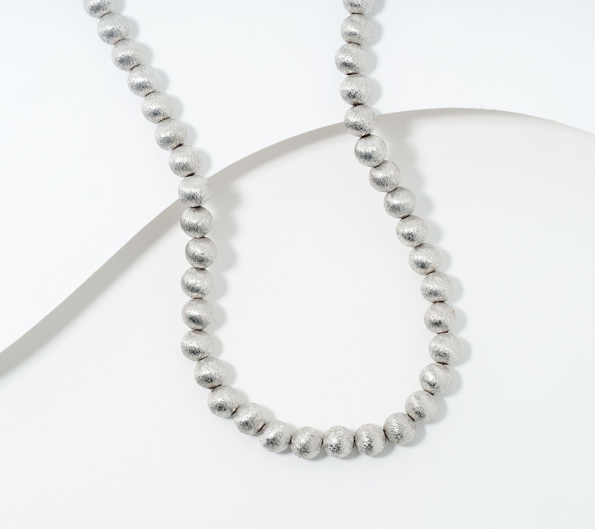 "As Is" David Markstein Bronze Satin 8mmBeadMagnetic Necklace