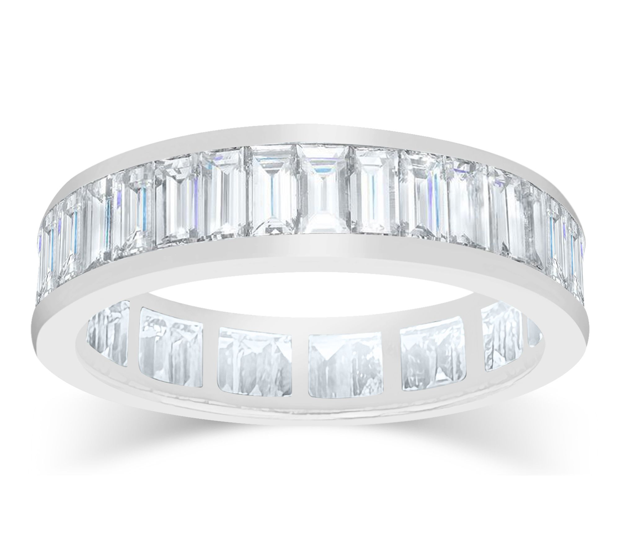 Fire Light 2.00 cttw Lab Grown Diamond Band Ring, Sterling