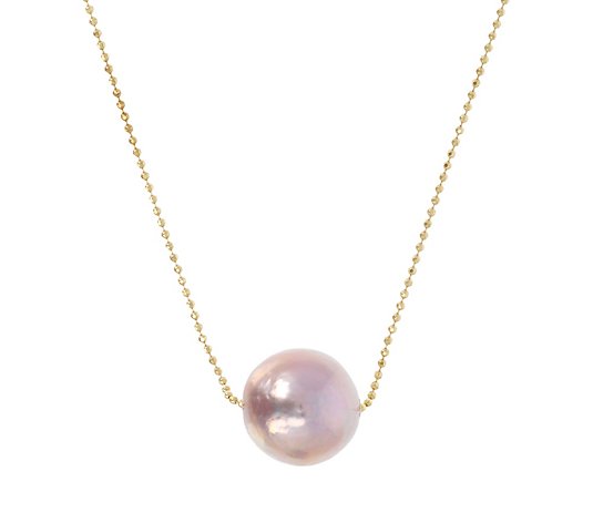 Honora Sliding Cultured Ming Pearl Necklace, 14K Gold Clad