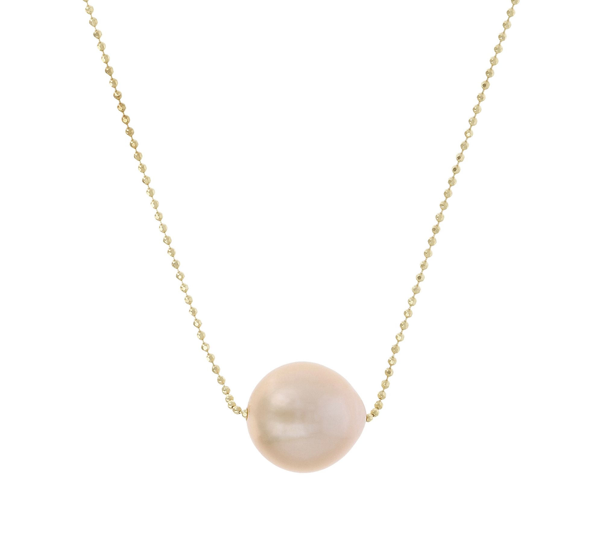 Honora Sliding Cultured Ming Pearl Necklace, 14K Gold Clad