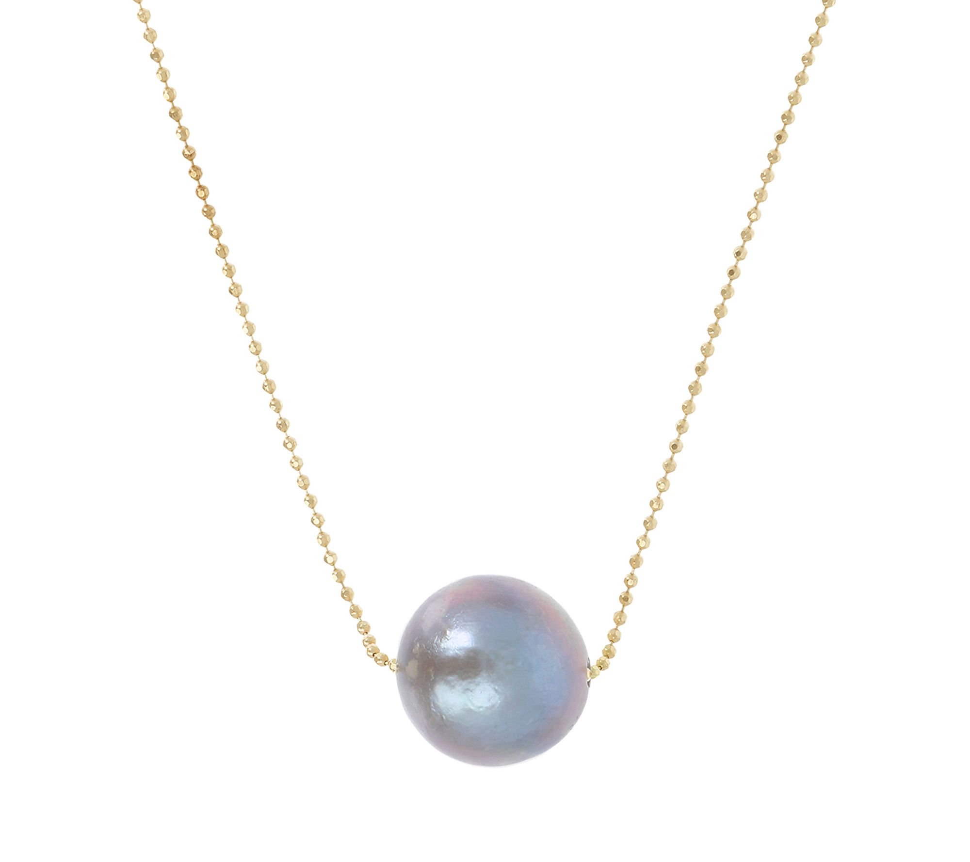 Honora Sliding Cultured Ming Pearl Necklace, 14K Gold Clad