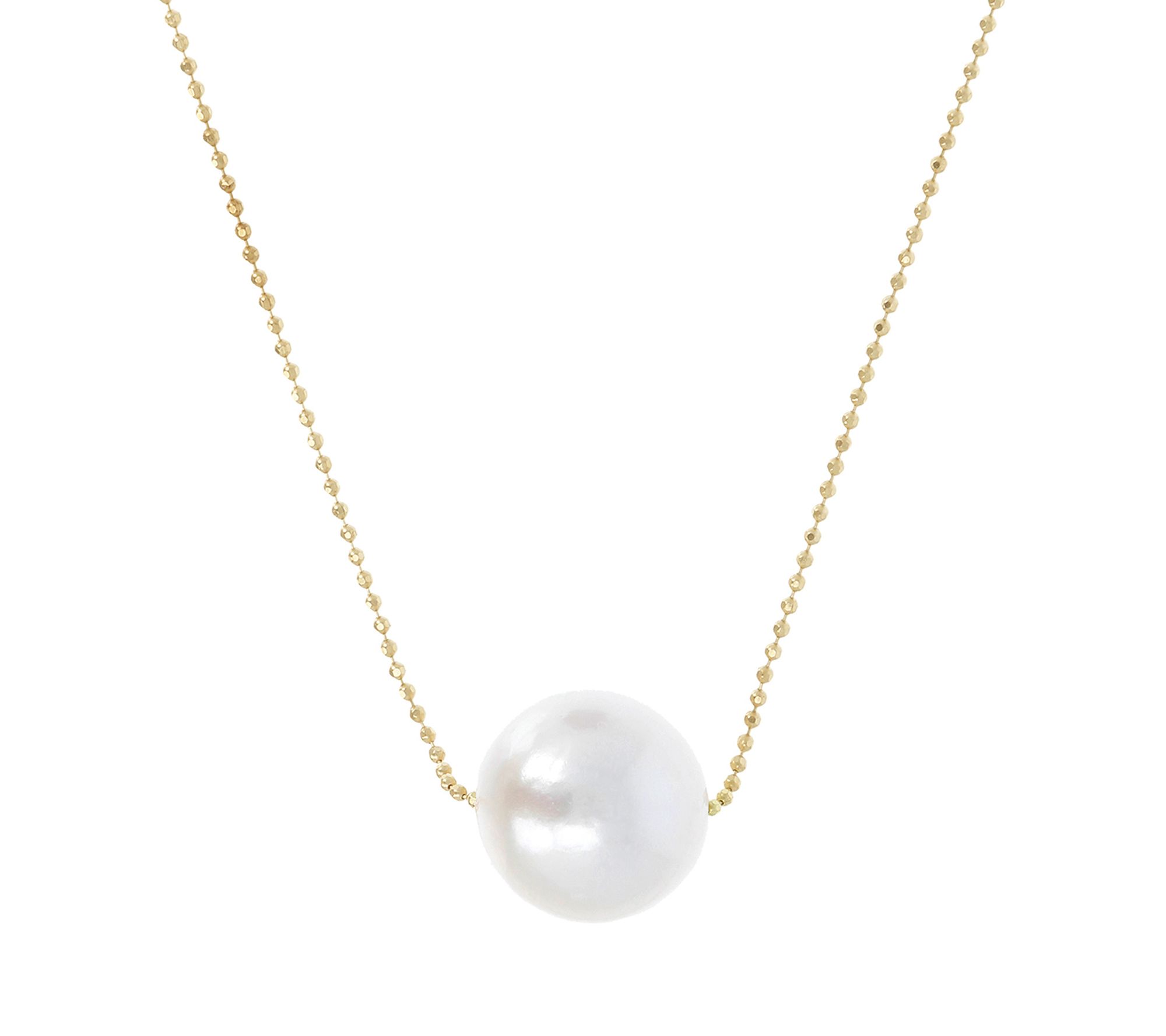 Honora Sliding Cultured Ming Pearl Necklace, 14K Gold Clad