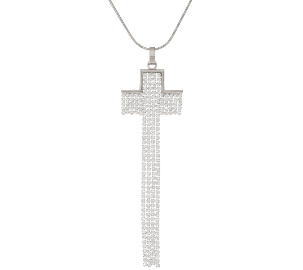 Image result for qvc  Gili long  cross necklace