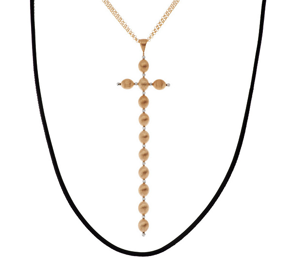 Image result for Lisa R's G.I.L.I. Long Crystal Dangle Cross Necklace Options