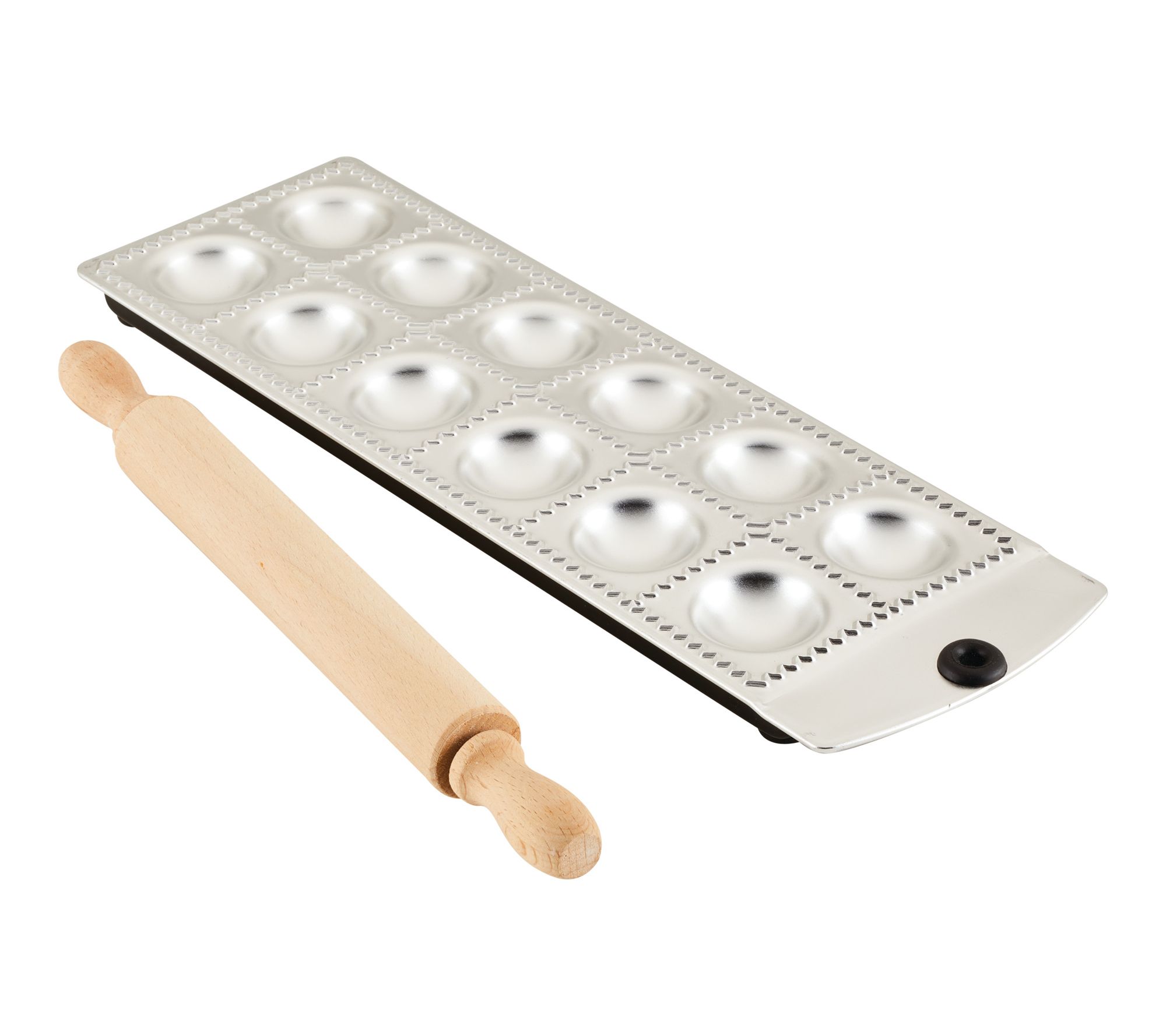 Anolon Gourmet Prep 12-Imprint Ravioli Press with Rolling Pin