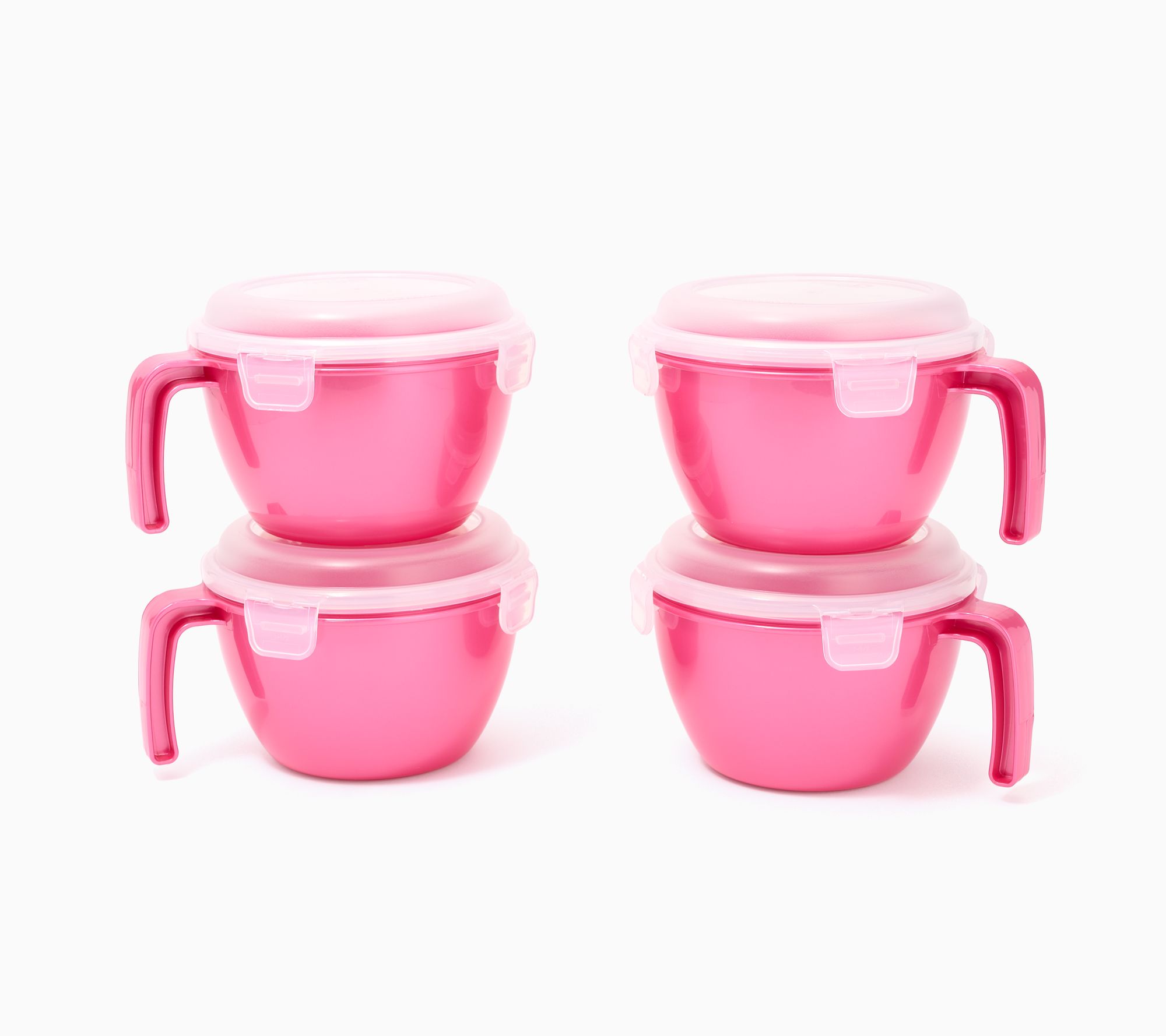 LocknLock Set of 4 Cereal Bowls w/ Colored Bodies