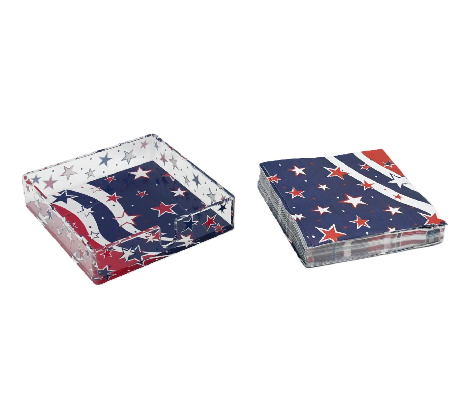 Temp-tations Acrylic Napkin Holder with Napkins