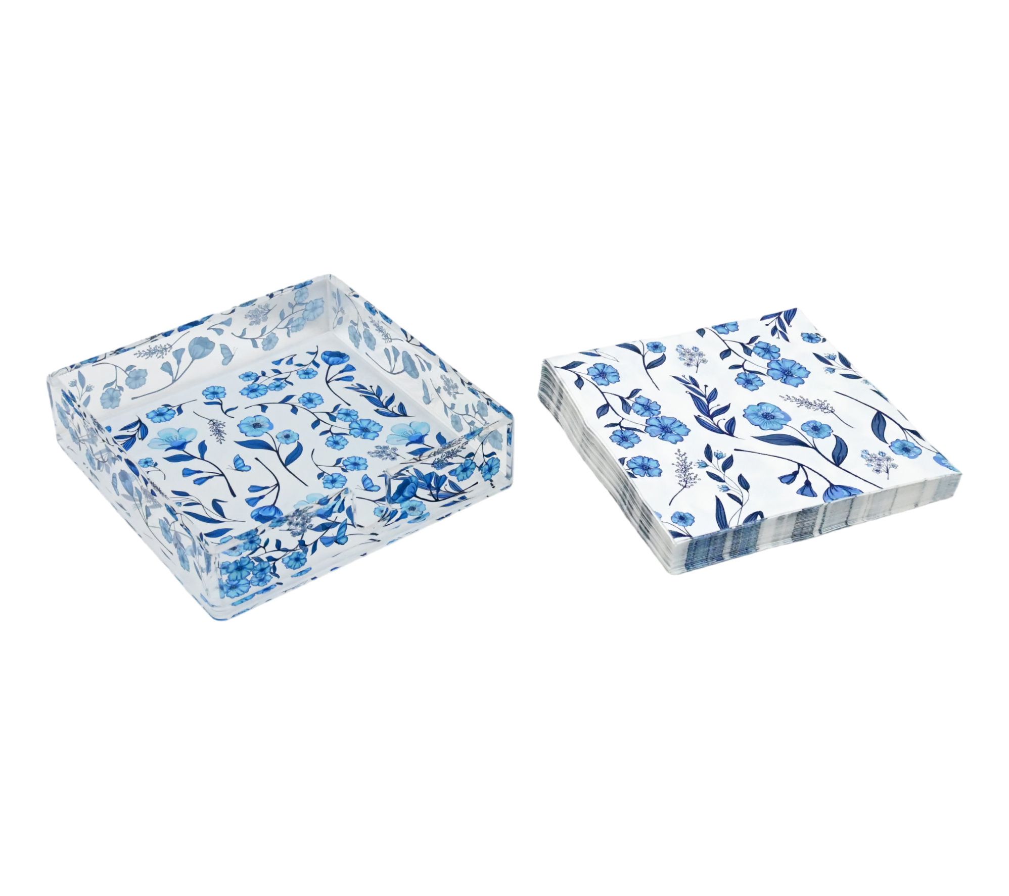Temp-tations Seasonal Acrylic Napkin Holder with Napkins
