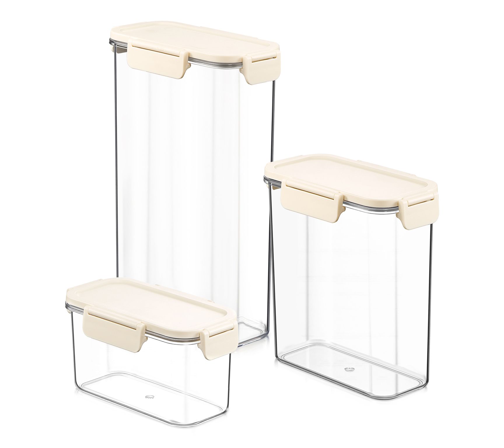 Sorbus Airtight Plastic Food Container Narrow Combo 3 Pack