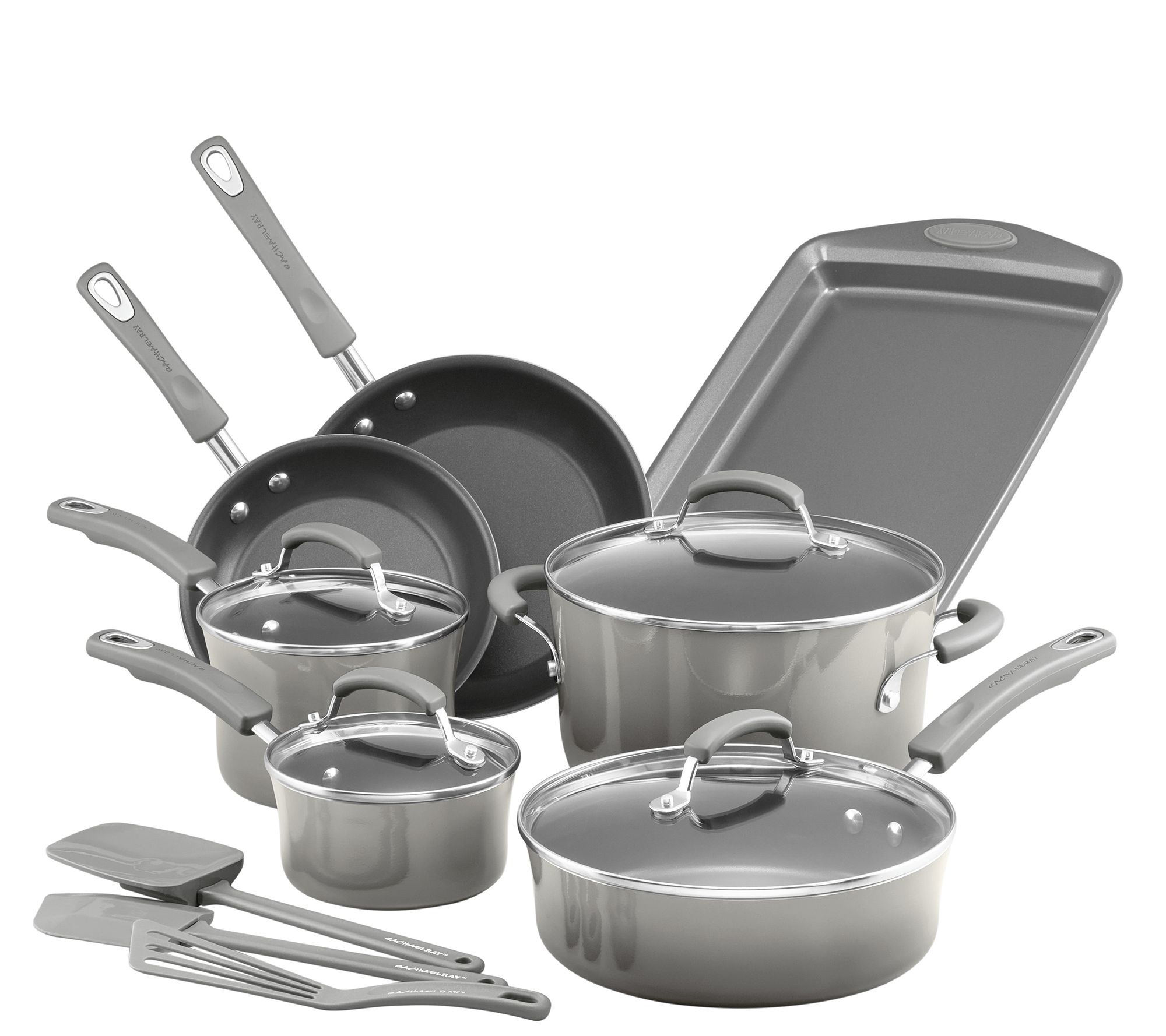 Martha Stewart 14-Piece Nonstick Aluminum Cookware Set (Assorted