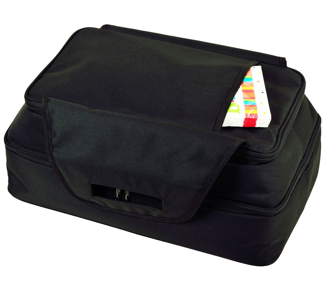 Picnic at Ascot Insulated Casserole Carrier to keep Food Hot or Cold- Navy