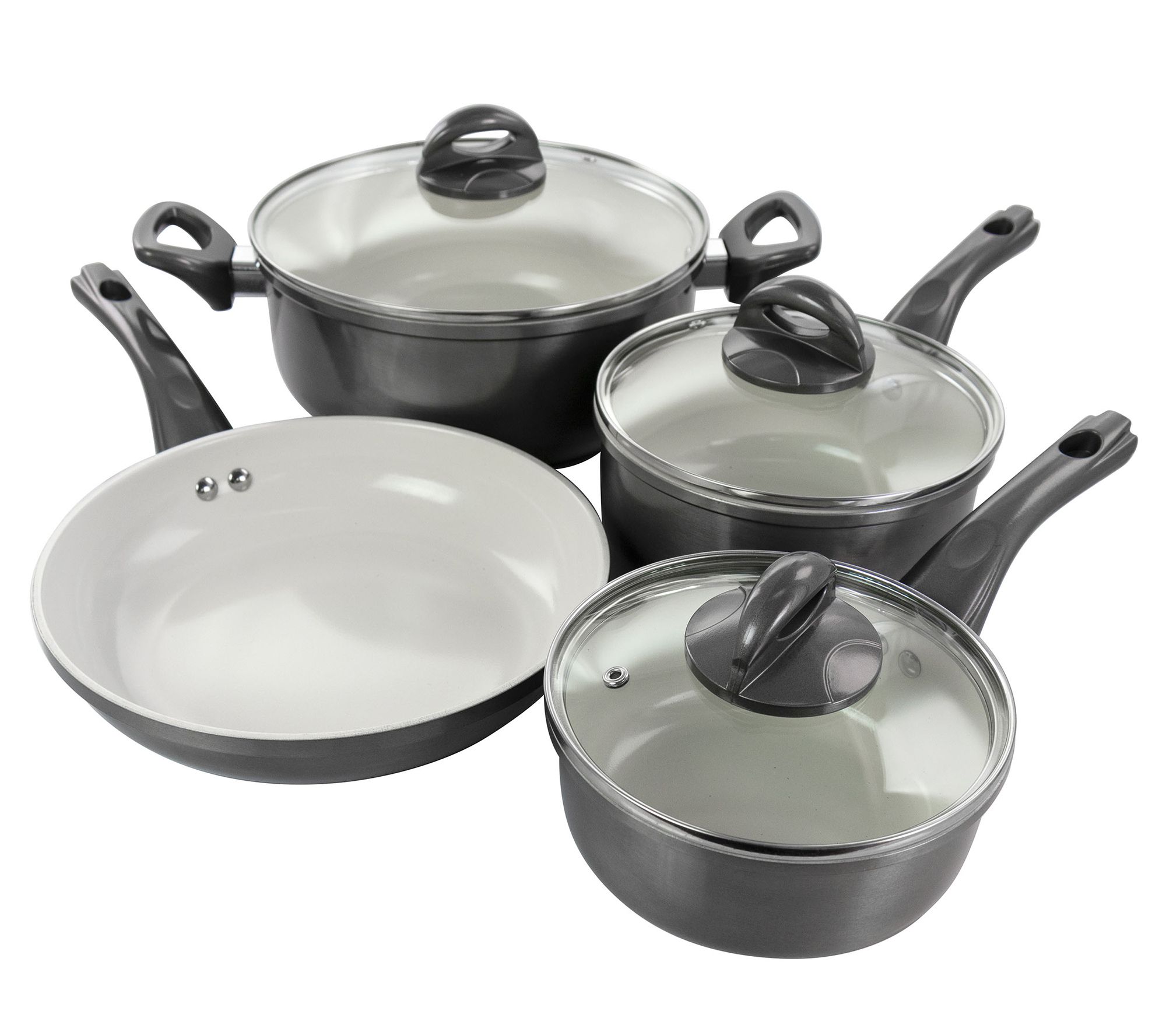 Gibson Home Ansonville 8 Piece Stainless Steel Cookware Set & Reviews