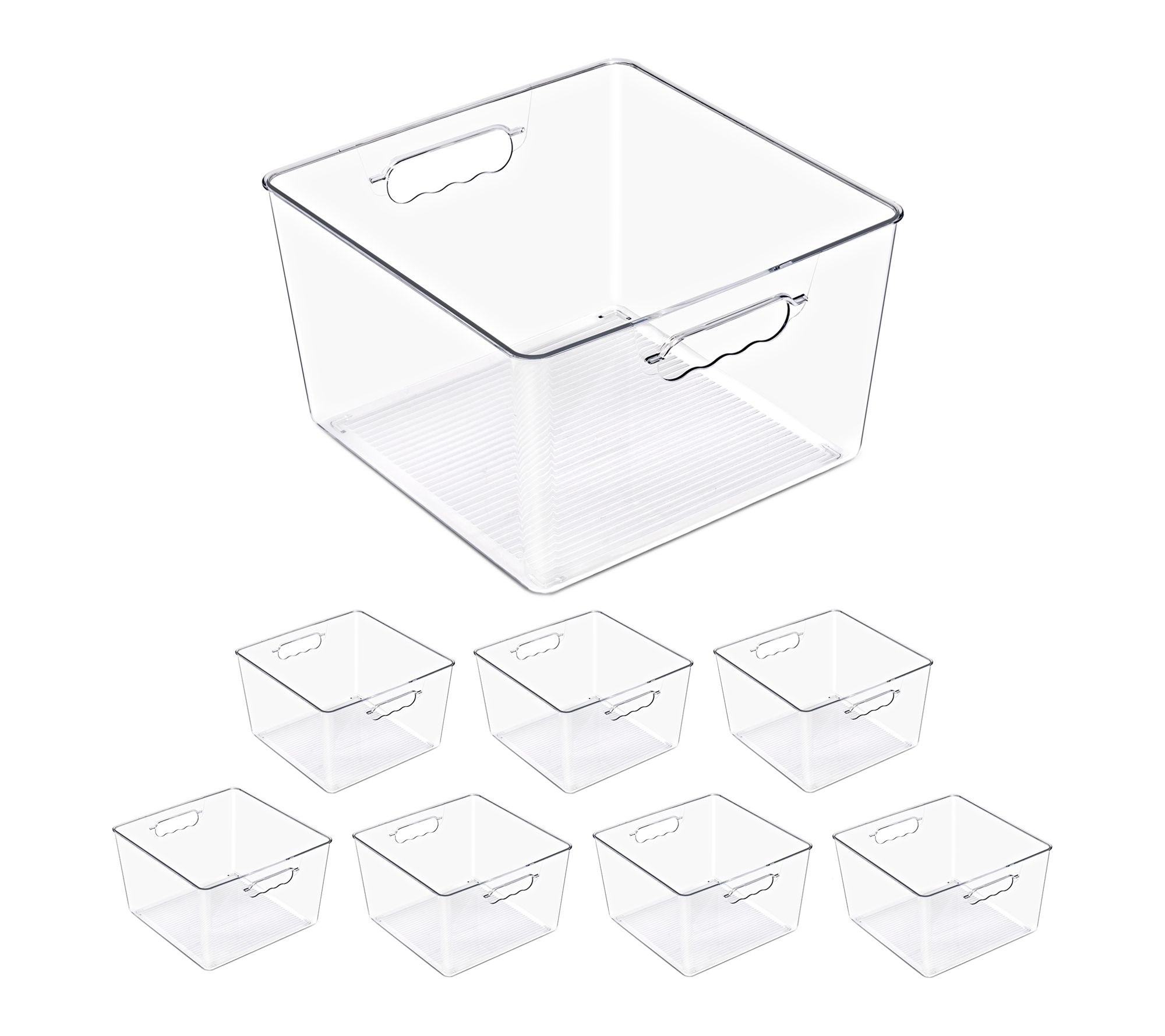Sorbus Set of 8 Storage Bins with Handles