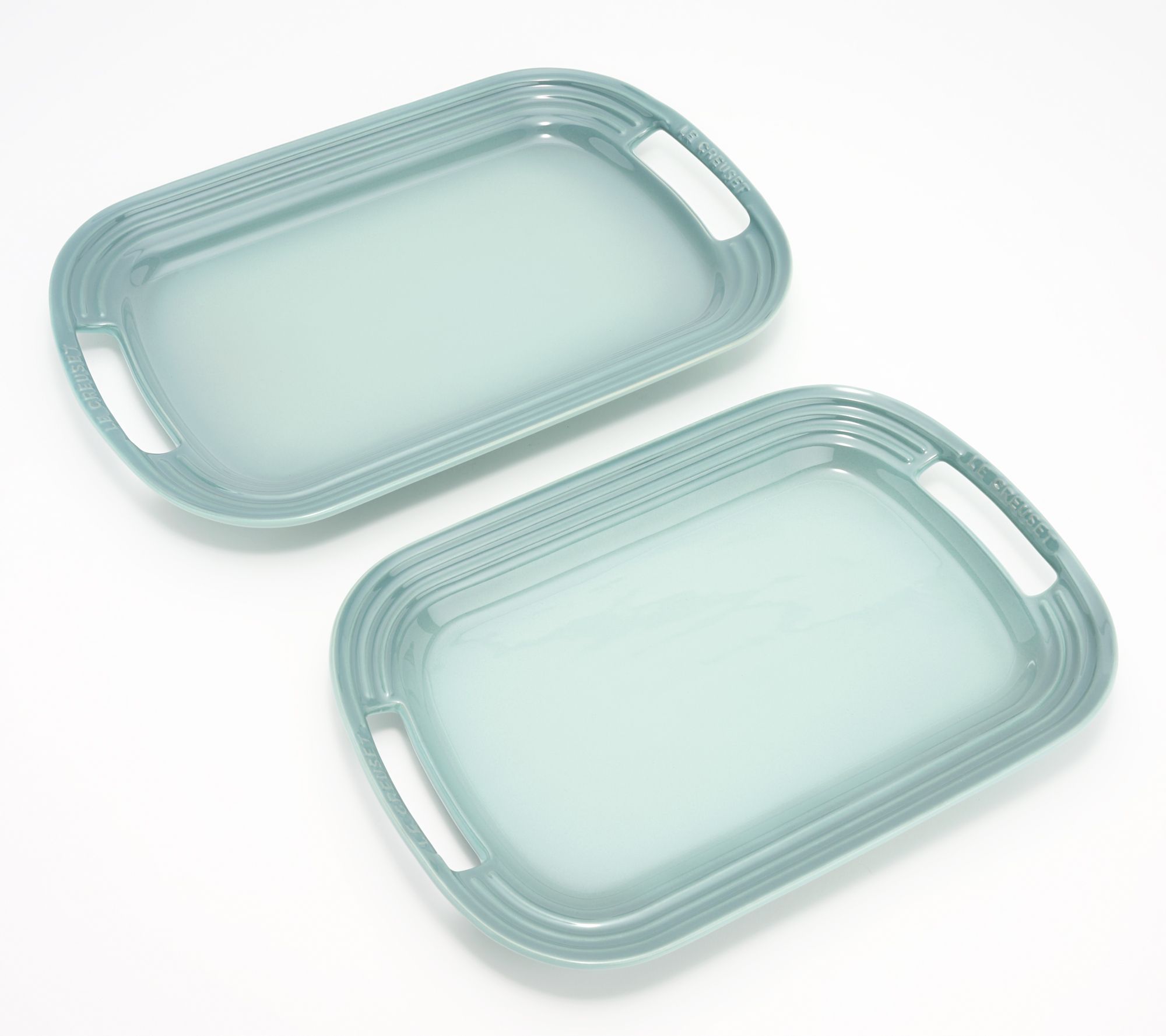 Le Creuset Set of 2 Signature Serving Platters