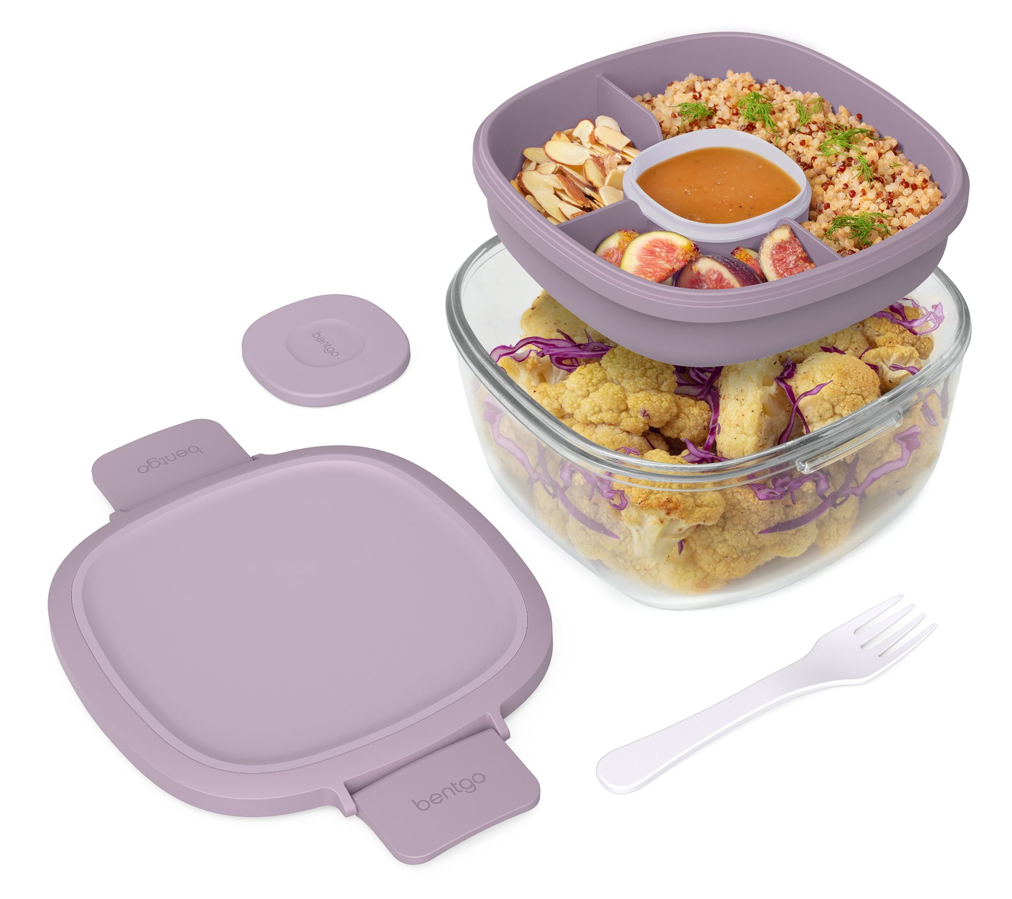 Bentgo Glass Salad Container with Insert