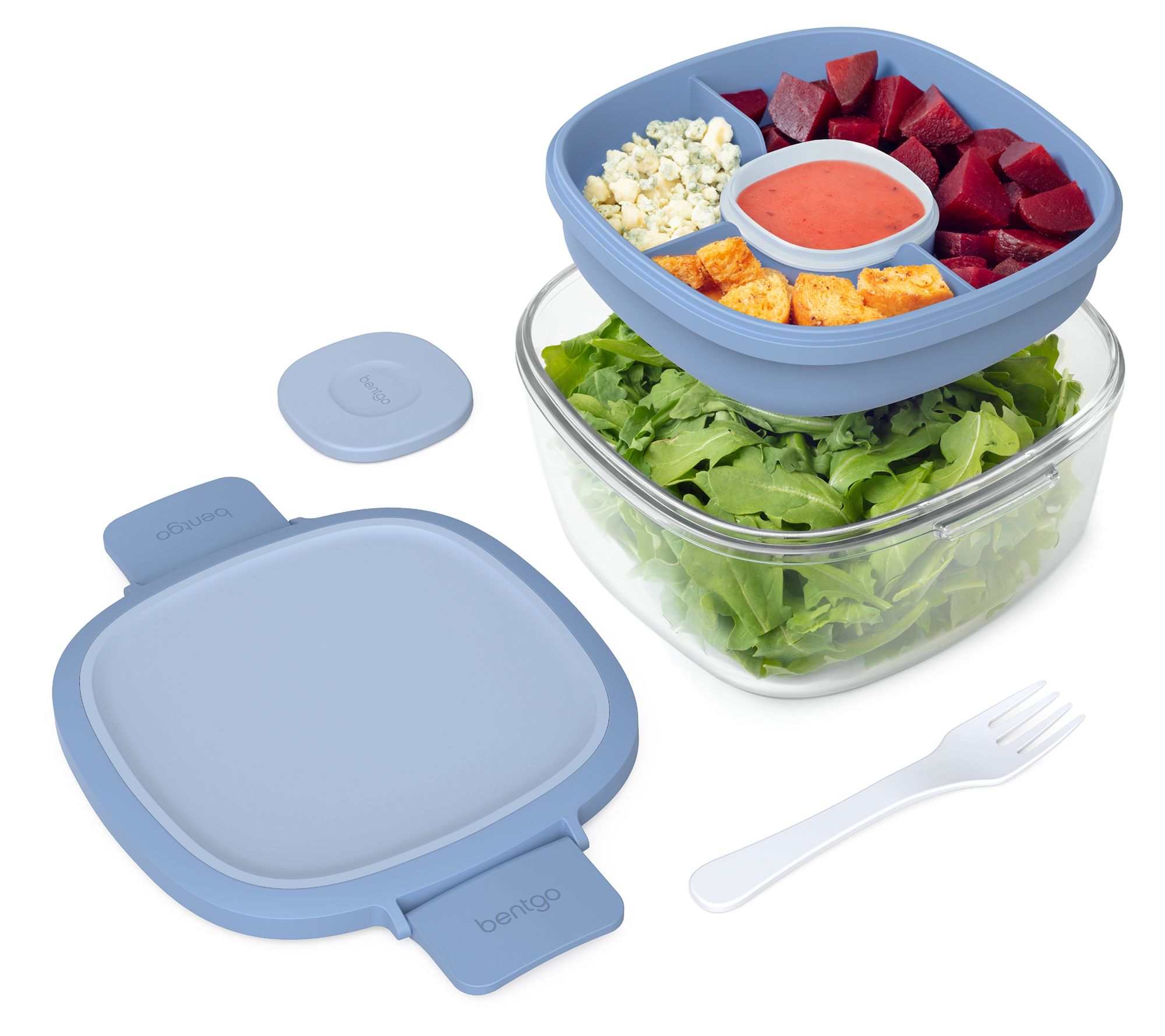Bentgo Glass Salad Container with Insert