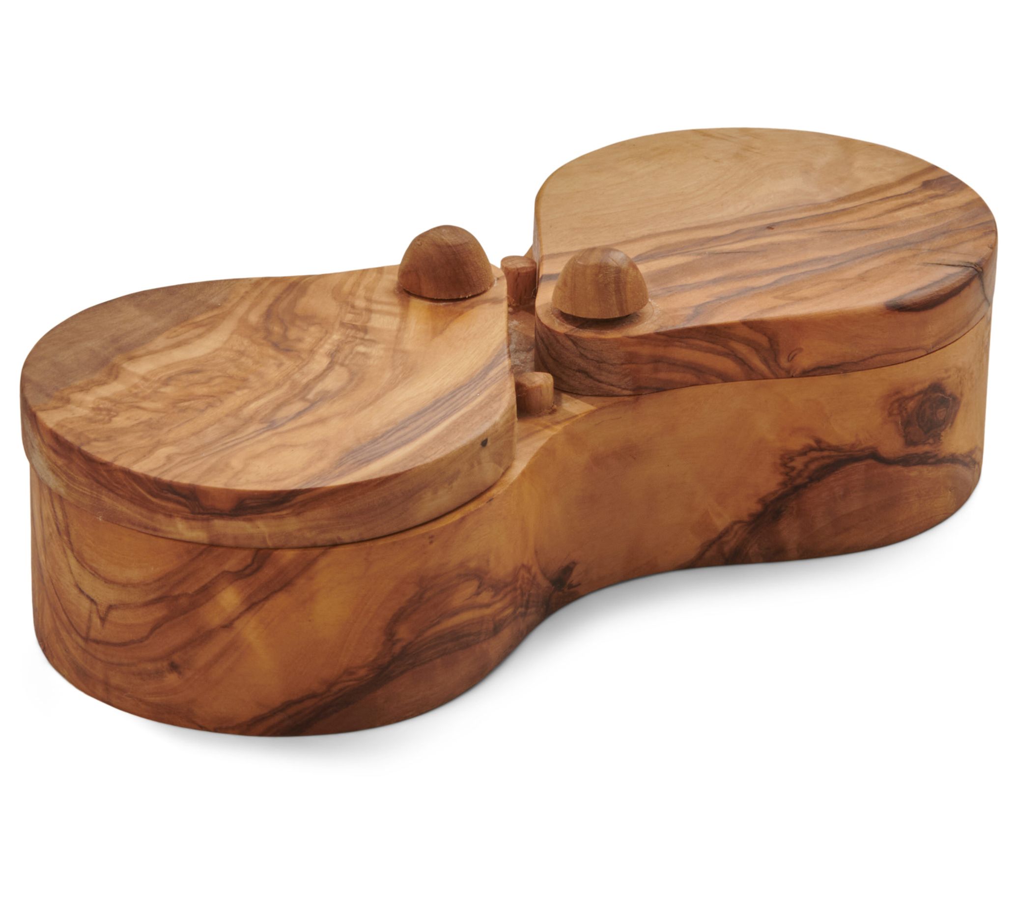 Berard Dual Olive Wood Salt Box